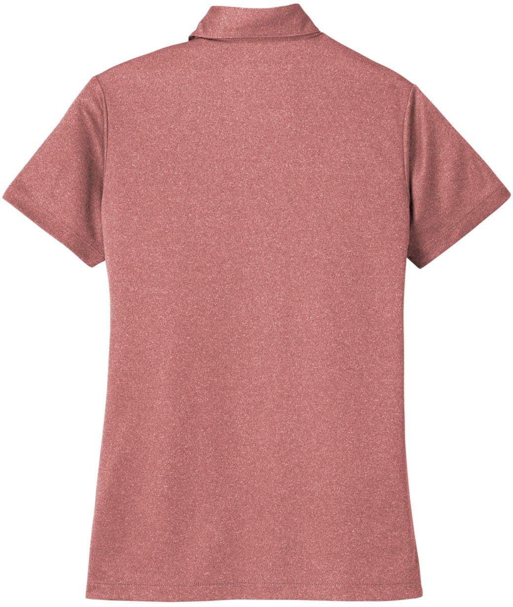 no-logo Port Authority Ladies Heathered Silk Touch Performance Polo-Regular-Port Authority-Thread Logic