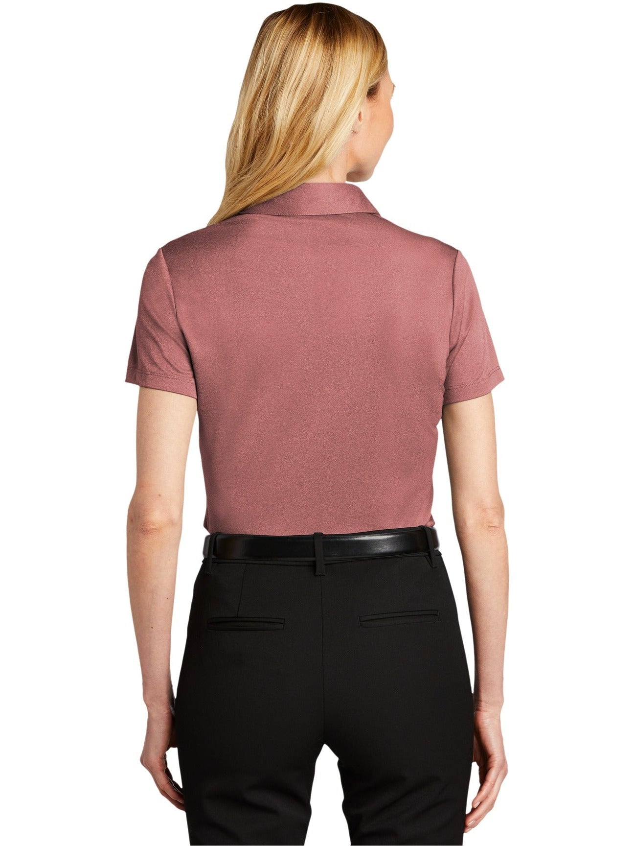 no-logo Port Authority Ladies Heathered Silk Touch Performance Polo-Regular-Port Authority-Thread Logic