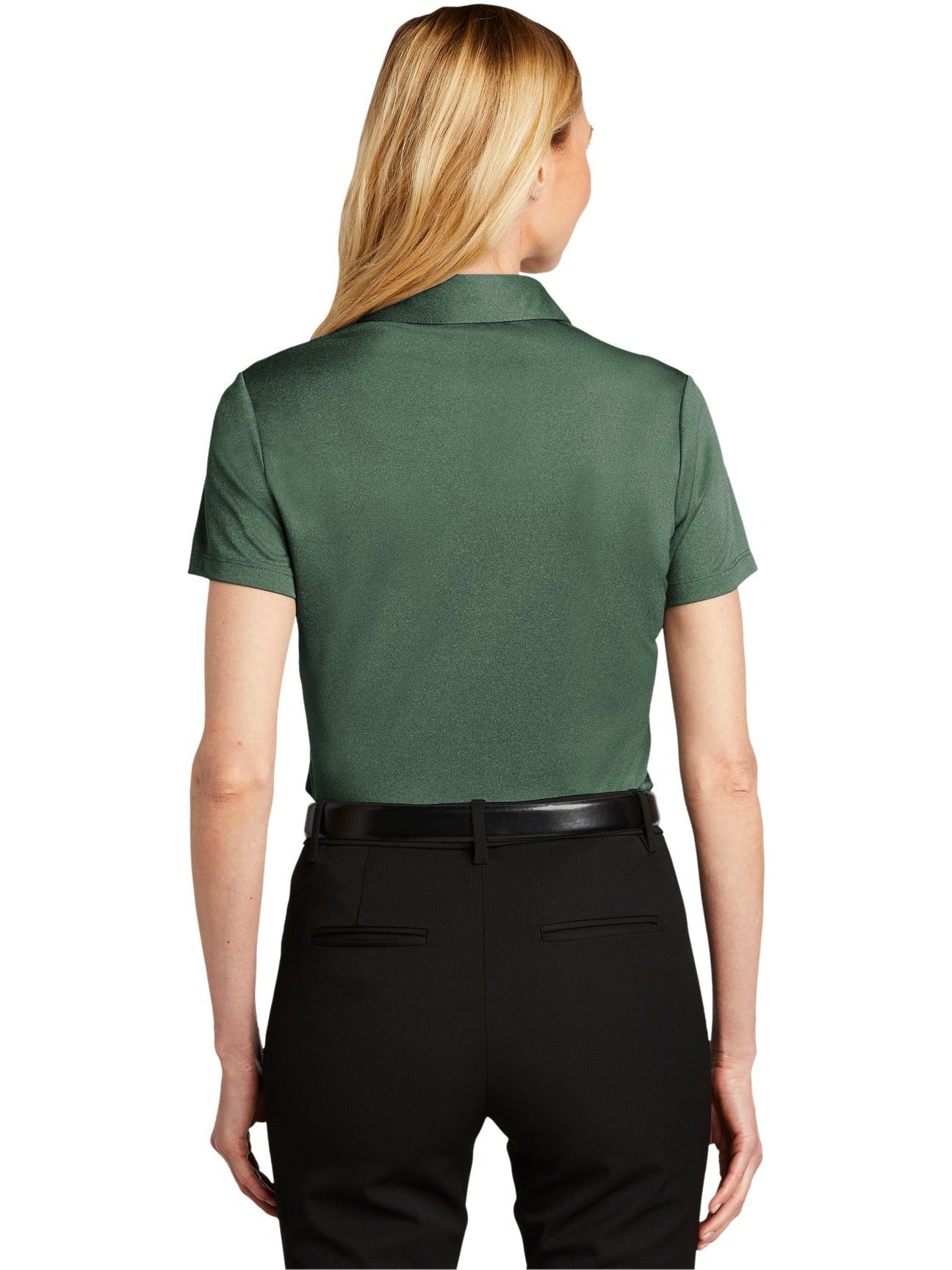 no-logo Port Authority Ladies Heathered Silk Touch Performance Polo-Regular-Port Authority-Thread Logic