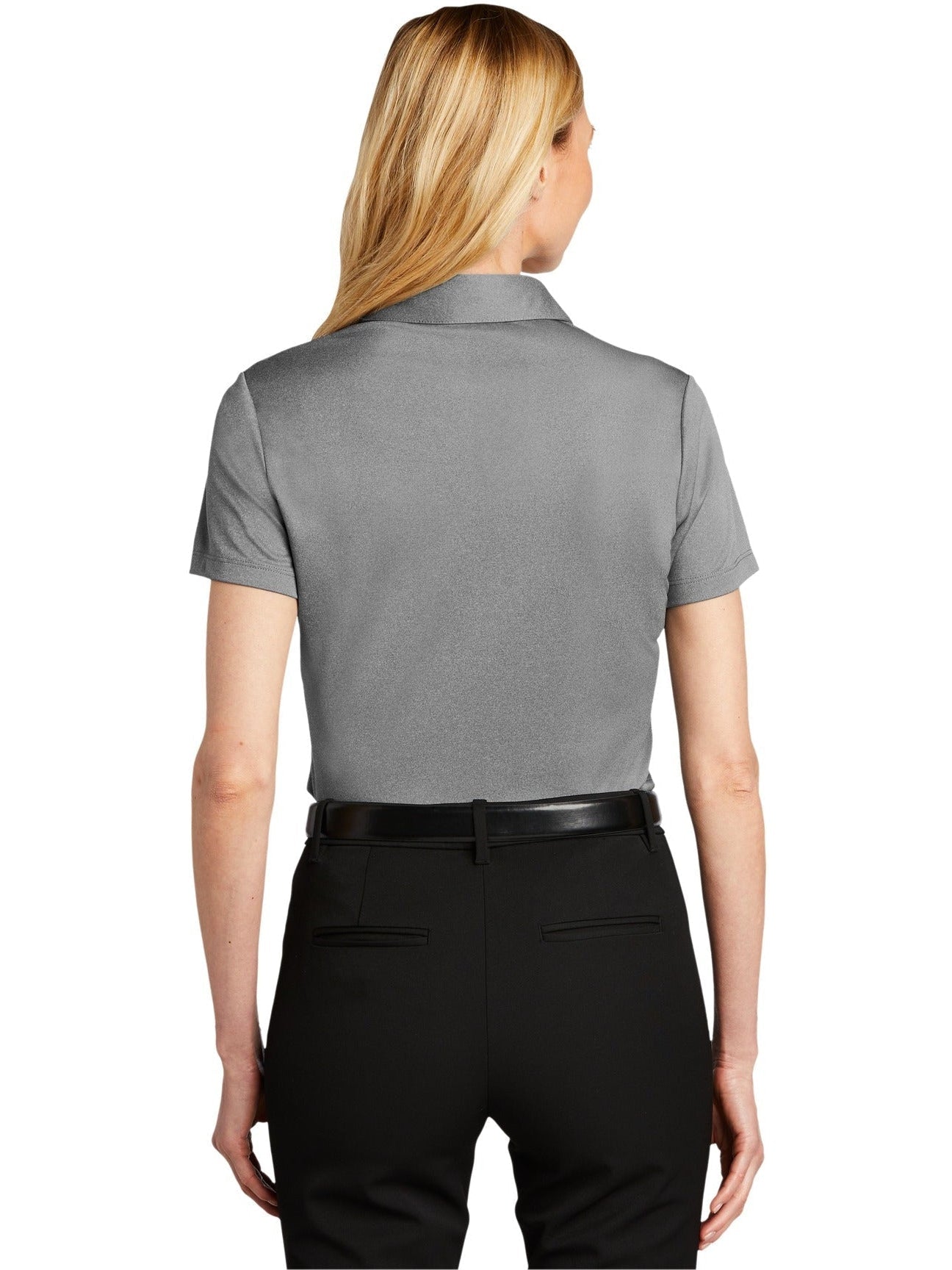 no-logo Port Authority Ladies Heathered Silk Touch Performance Polo-Regular-Port Authority-Thread Logic