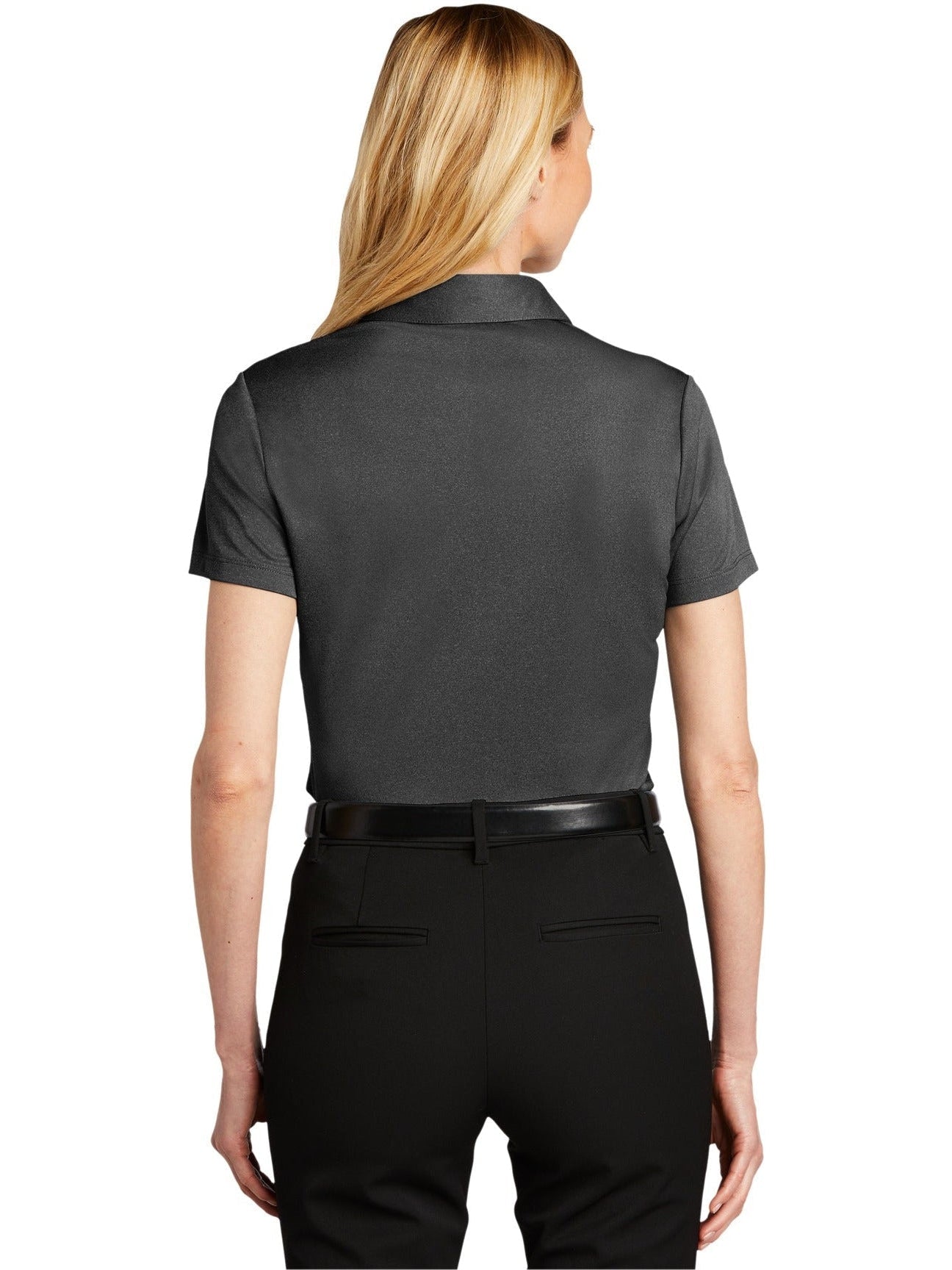 no-logo Port Authority Ladies Heathered Silk Touch Performance Polo-Regular-Port Authority-Thread Logic