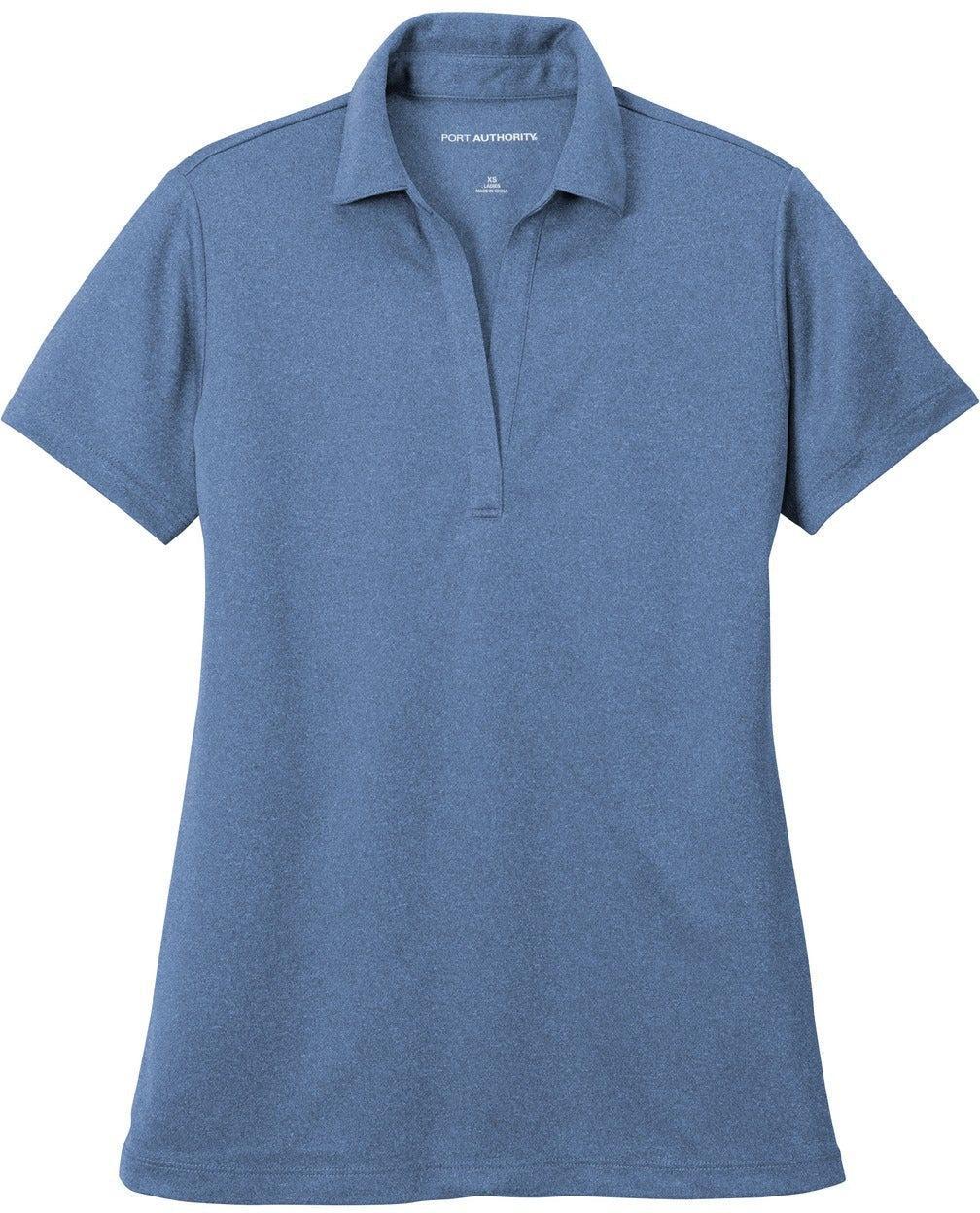 Port Authority Ladies Heathered Silk Touch Performance Polo