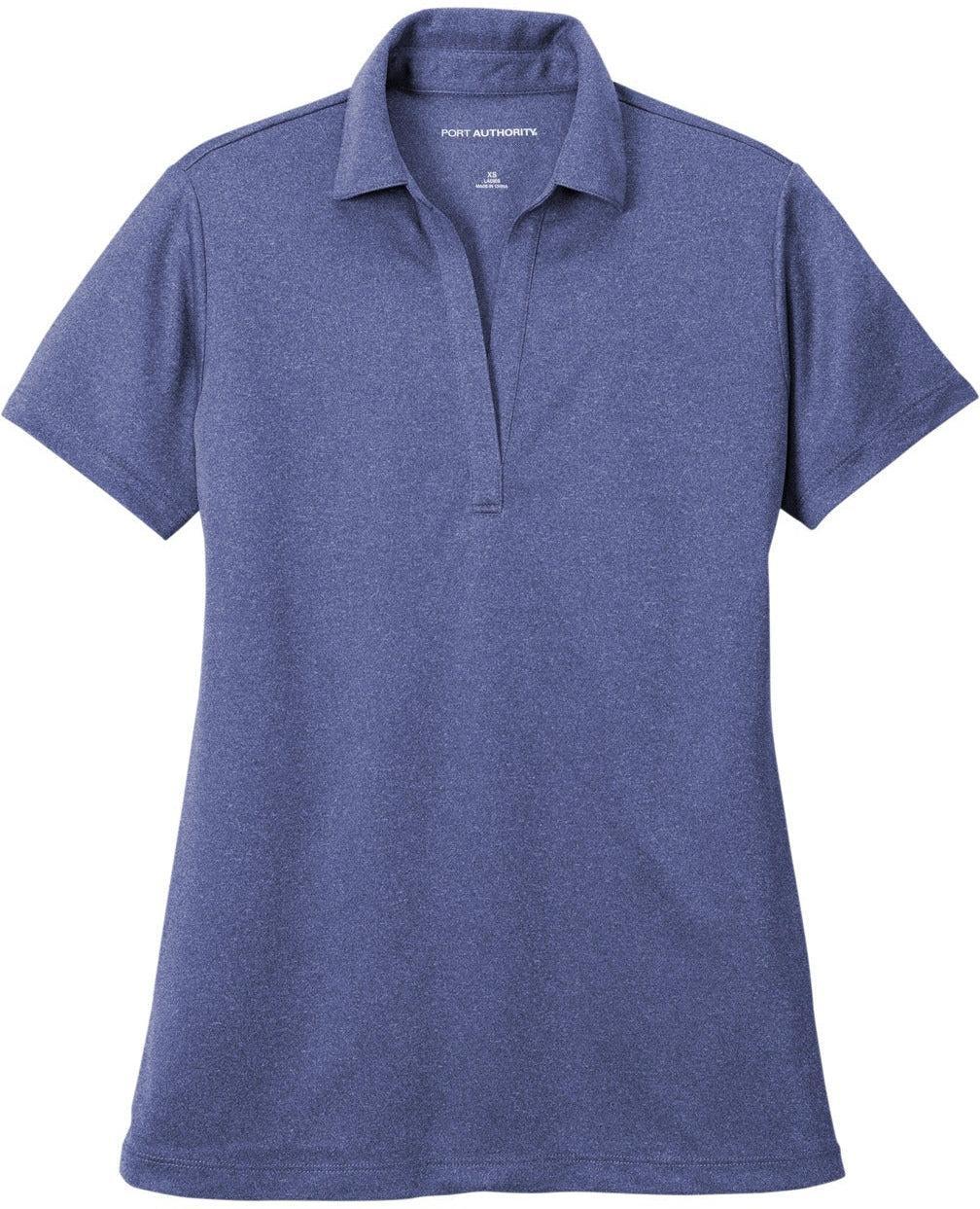 Port Authority Ladies Heathered Silk Touch Performance Polo