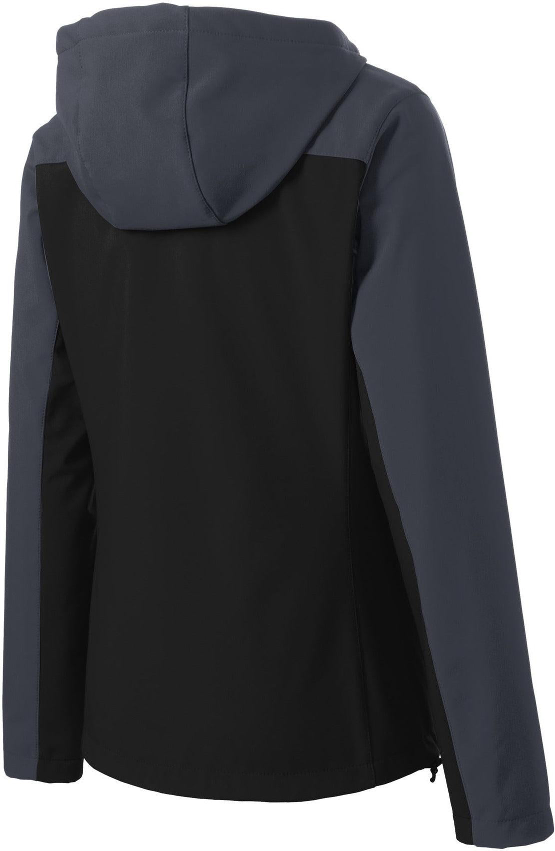 no-logo Port Authority Ladies Hooded Core Soft Shell Jacket-Regular-Port Authority-Thread Logic