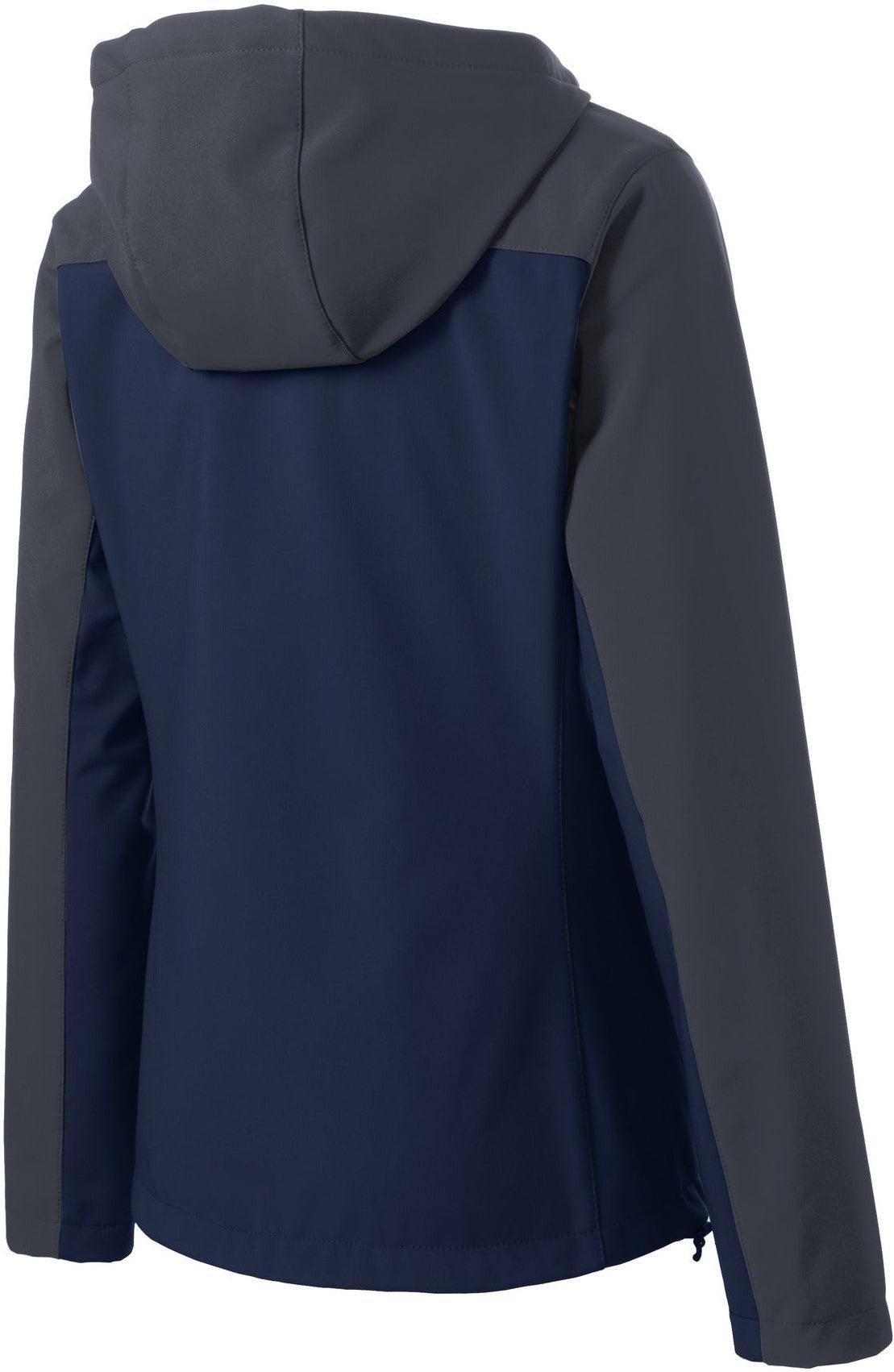 no-logo Port Authority Ladies Hooded Core Soft Shell Jacket-Regular-Port Authority-Thread Logic