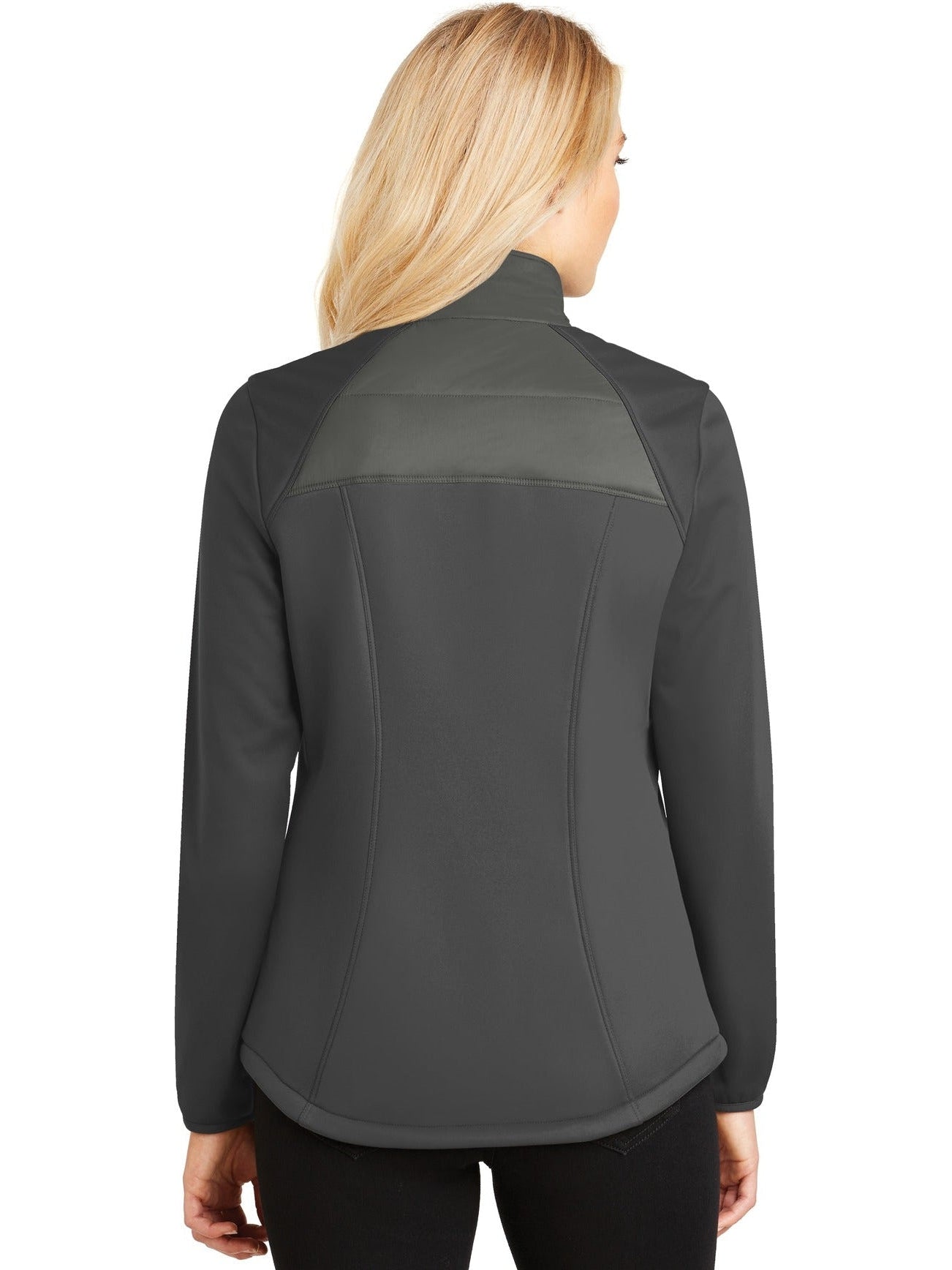 no-logo Port Authority Ladies Hybrid Soft Shell Jacket-Regular-Port Authority-Thread Logic