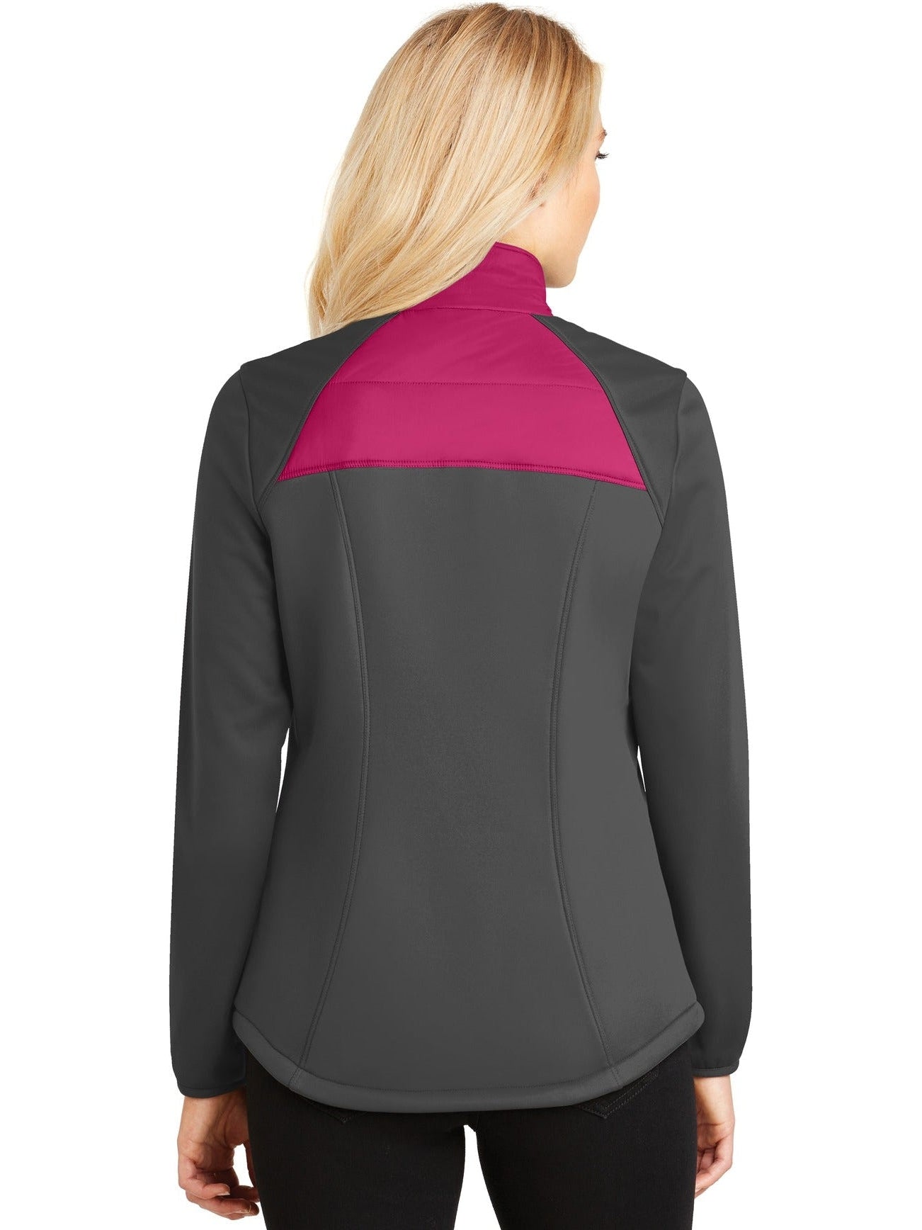 no-logo Port Authority Ladies Hybrid Soft Shell Jacket-Regular-Port Authority-Thread Logic