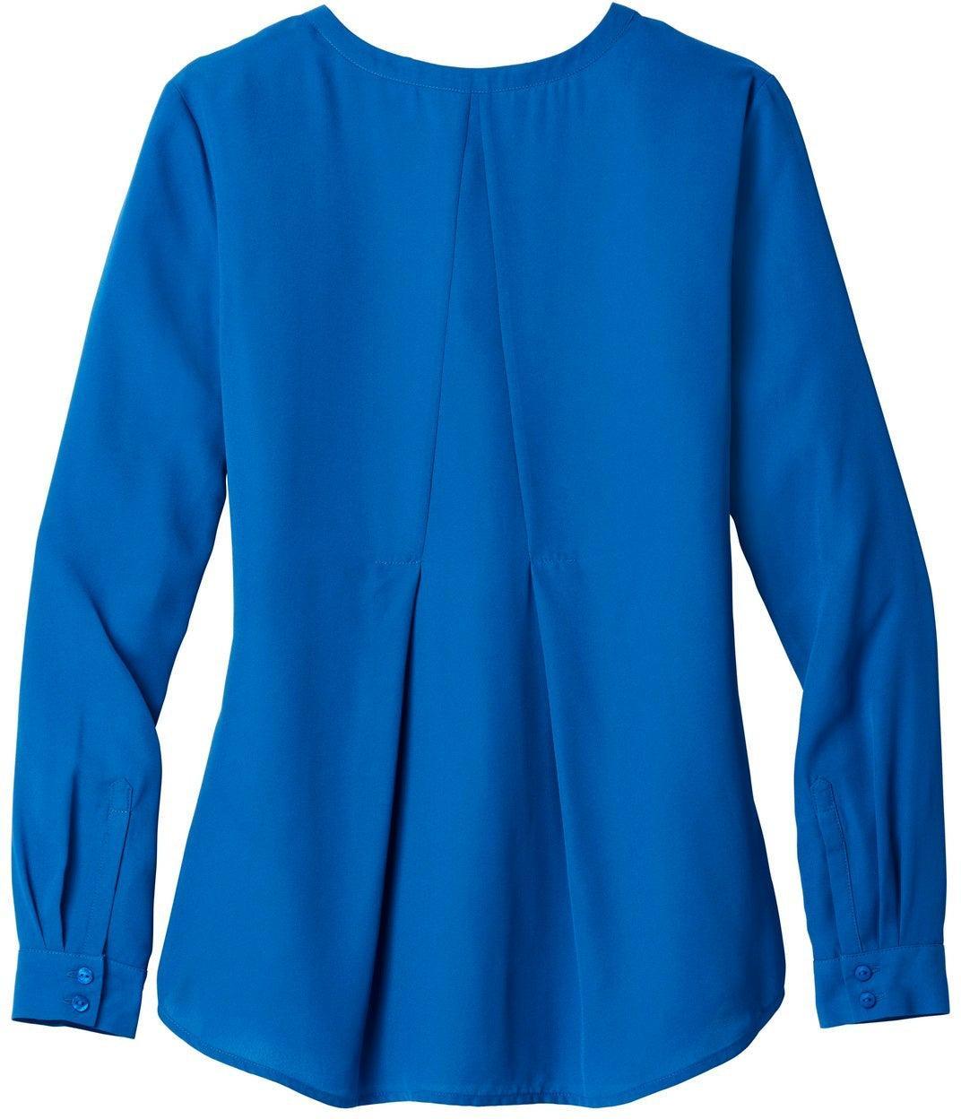 no-logo Port Authority Ladies Long Sleeve Button-Front Blouse-Regular-Port Authority-Thread Logic