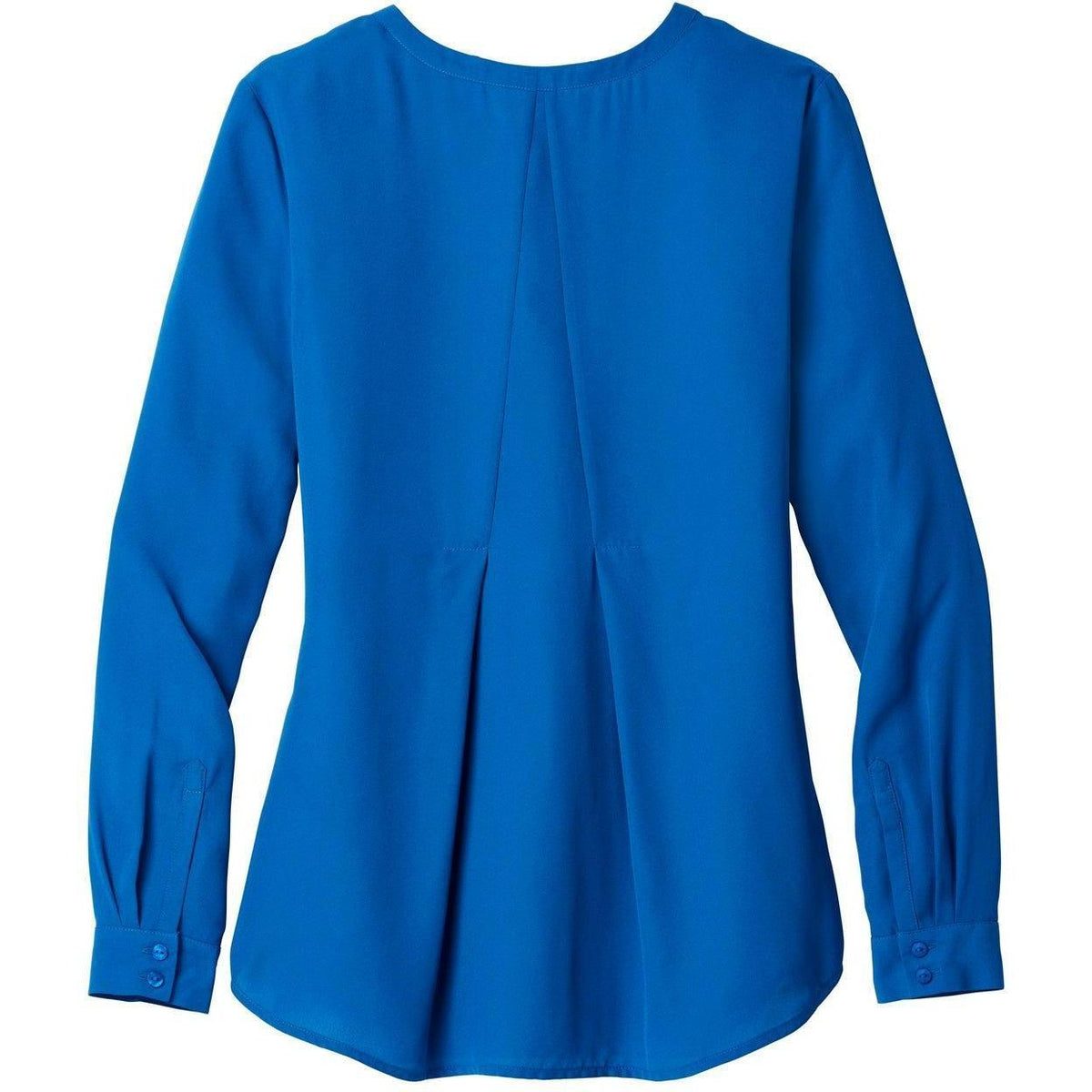 no-logo Port Authority Ladies Long Sleeve Button-Front Blouse-Regular-Port Authority-Thread Logic