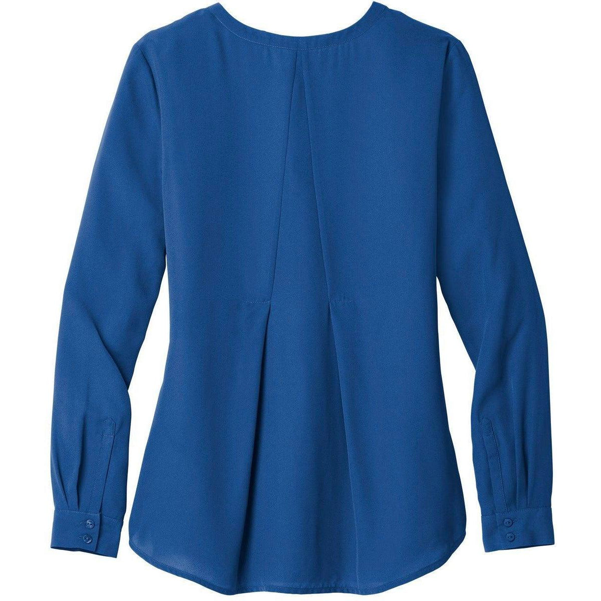 no-logo Port Authority Ladies Long Sleeve Button-Front Blouse-Regular-Port Authority-Thread Logic