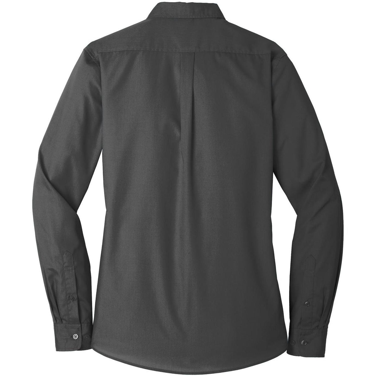no-logo Port Authority Women's Long Sleeve Carefree Poplin Shirt-Dress Shirts-Port Authority-Thread Logic