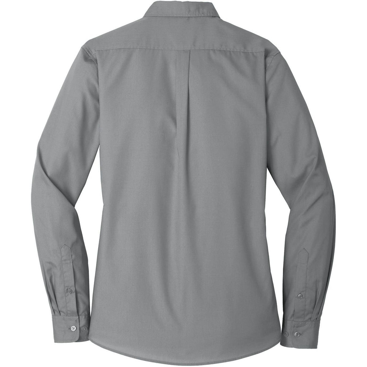 no-logo Port Authority Women's Long Sleeve Carefree Poplin Shirt-Dress Shirts-Port Authority-Thread Logic