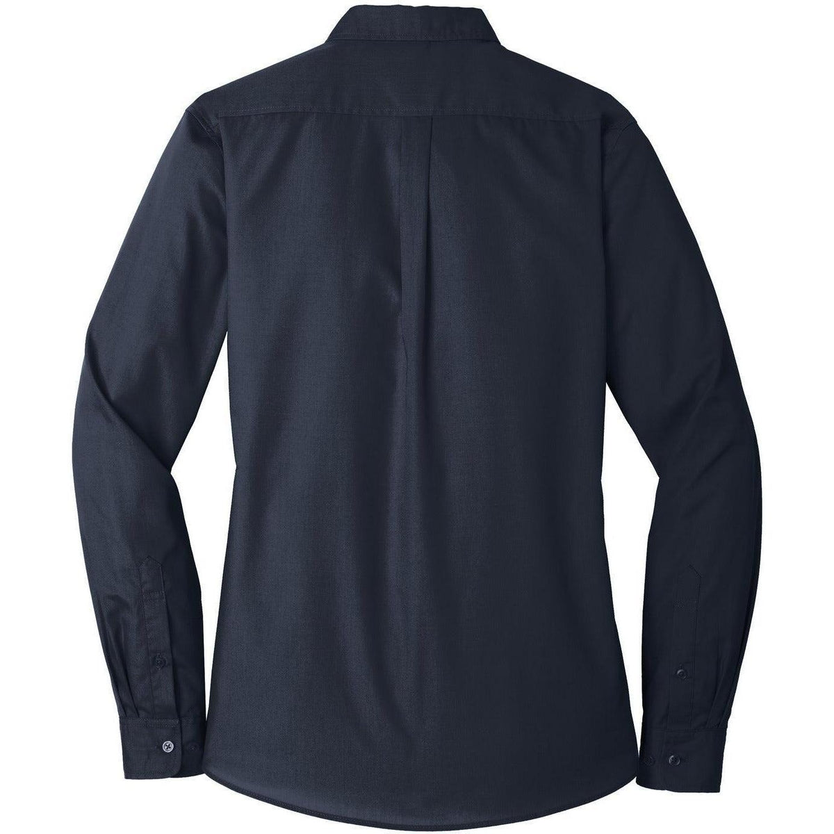 no-logo Port Authority Women's Long Sleeve Carefree Poplin Shirt-Dress Shirts-Port Authority-Thread Logic
