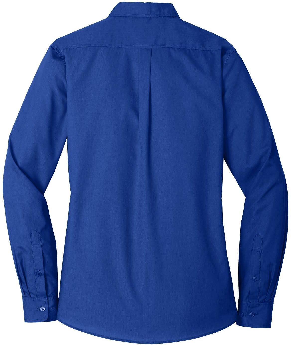 no-logo Port Authority Ladies Long Sleeve Carefree Poplin Shirt-Regular-Port Authority-Thread Logic