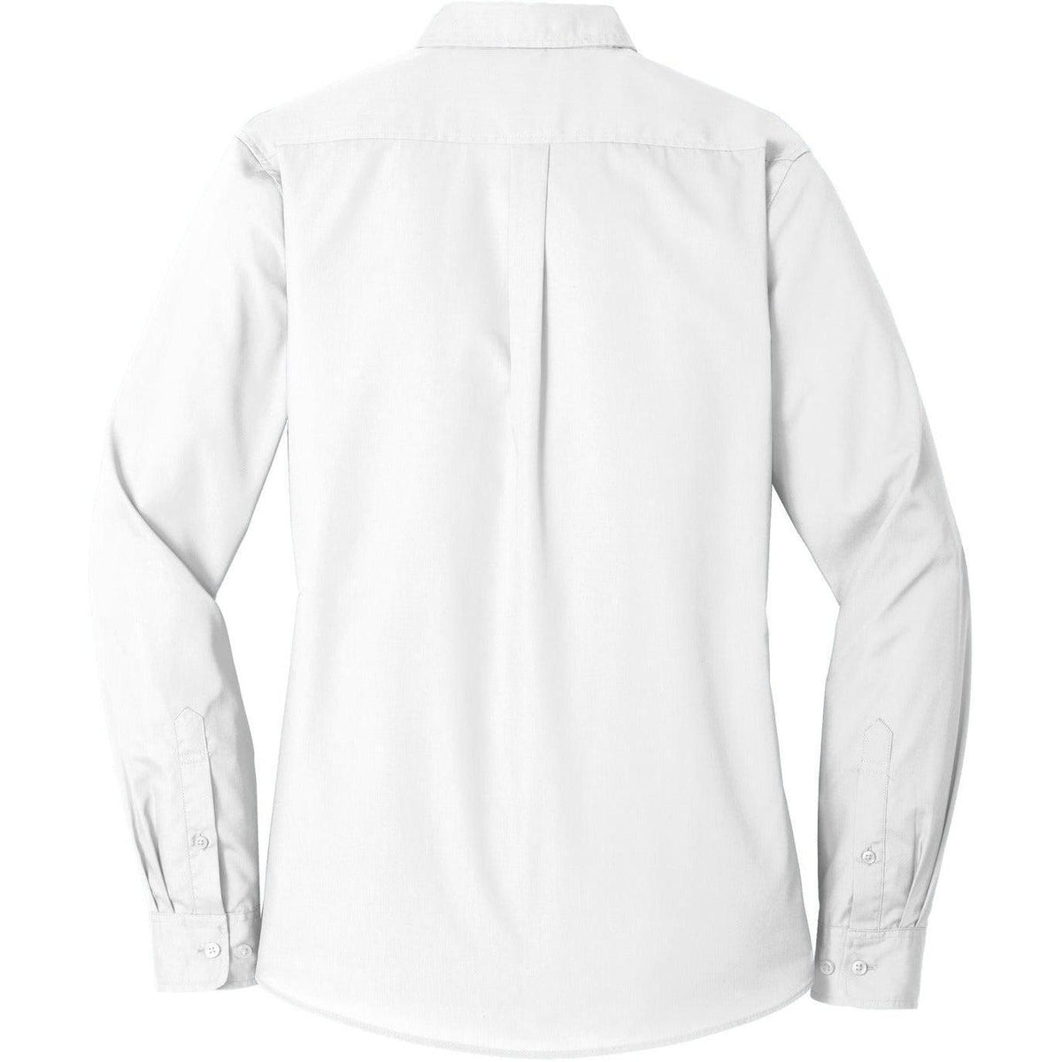 no-logo Port Authority Women's Long Sleeve Carefree Poplin Shirt-Dress Shirts-Port Authority-Thread Logic