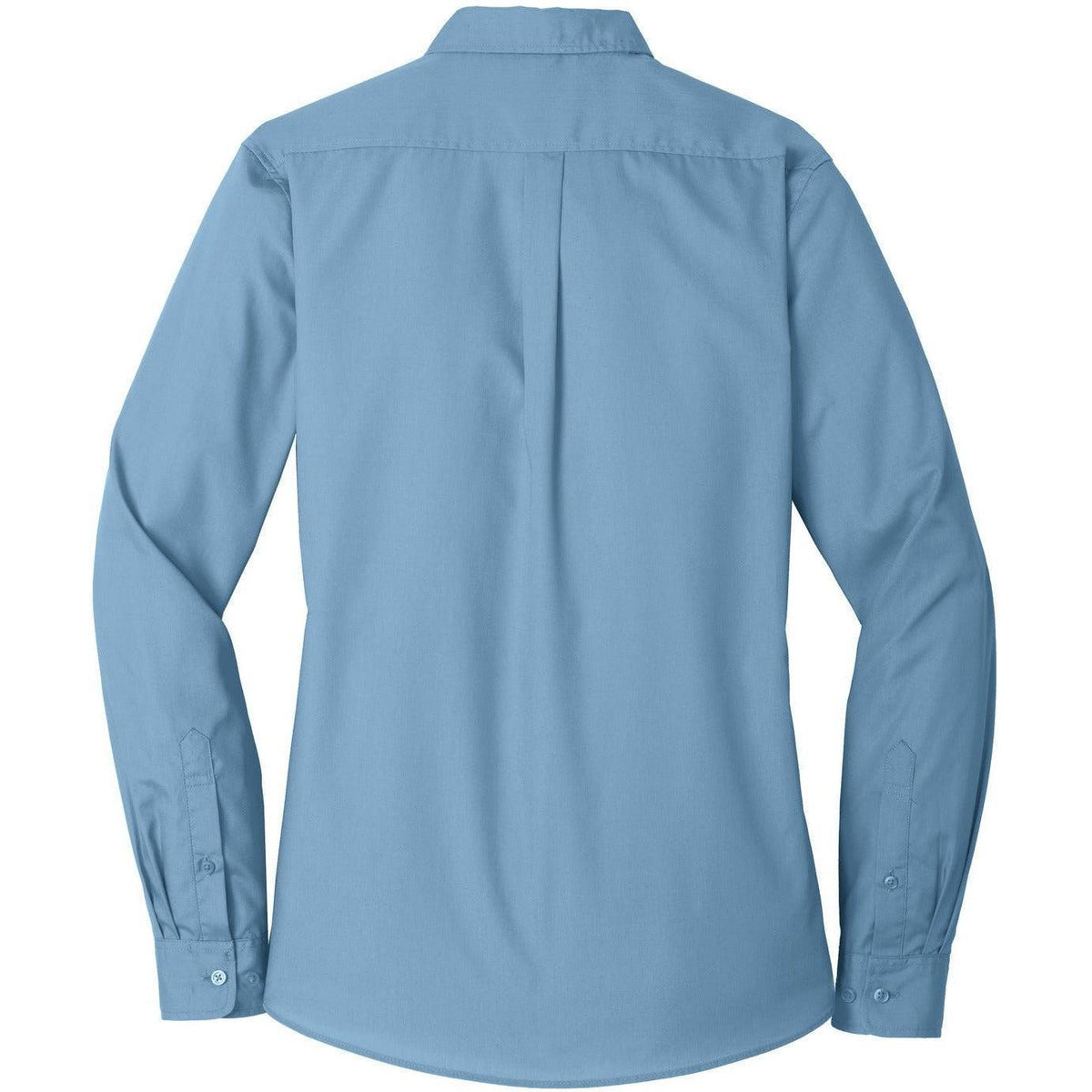 no-logo Port Authority Women's Long Sleeve Carefree Poplin Shirt-Dress Shirts-Port Authority-Thread Logic