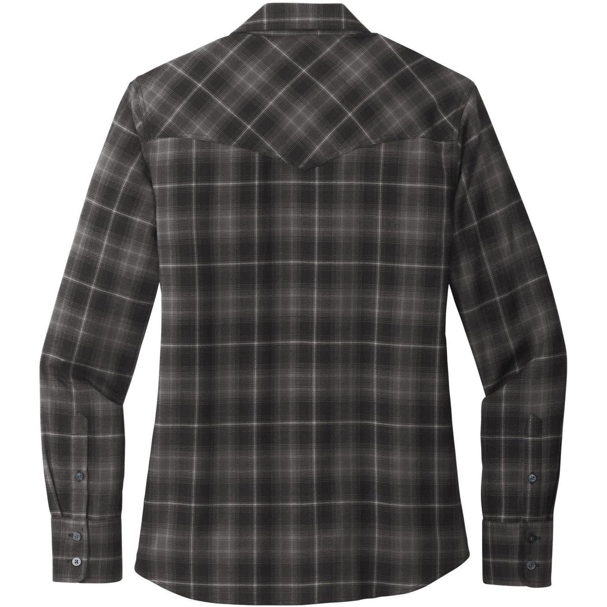 no-logo Port Authority Ladies Long Sleeve Ombre Plaid Shirt-Regular-Port Authority-Thread Logic