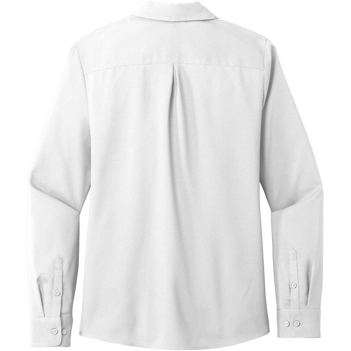 no-logo Port Authority Women's Long Sleeve Performance Staff Shirt-Dress Shirts-Port Authority-Thread Logic
