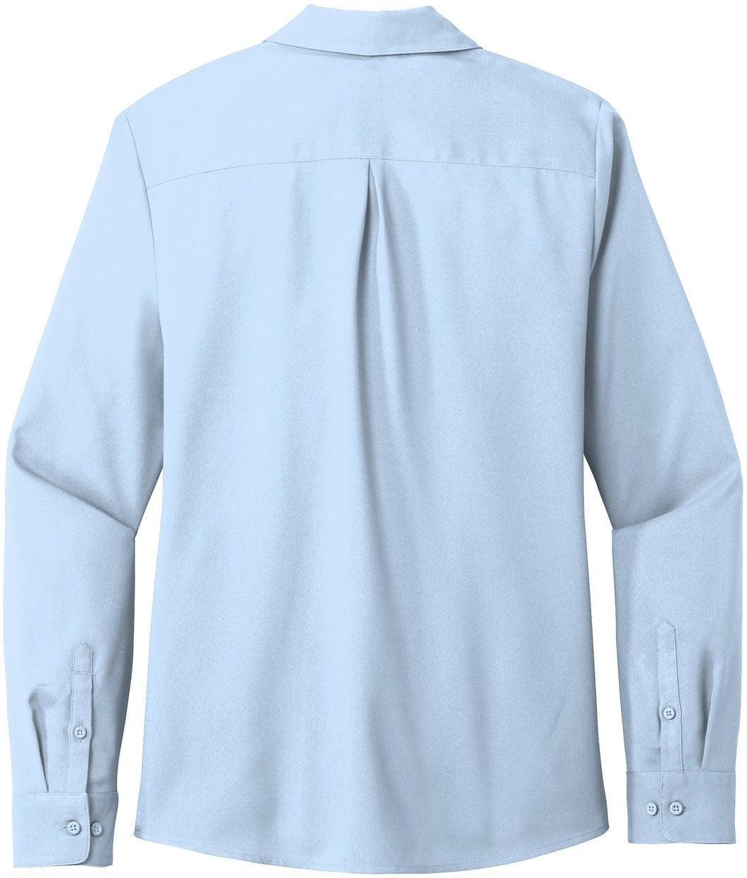 no-logo Port Authority Ladies Long Sleeve Performance Staff Shirt-Regular-Port Authority-Thread Logic