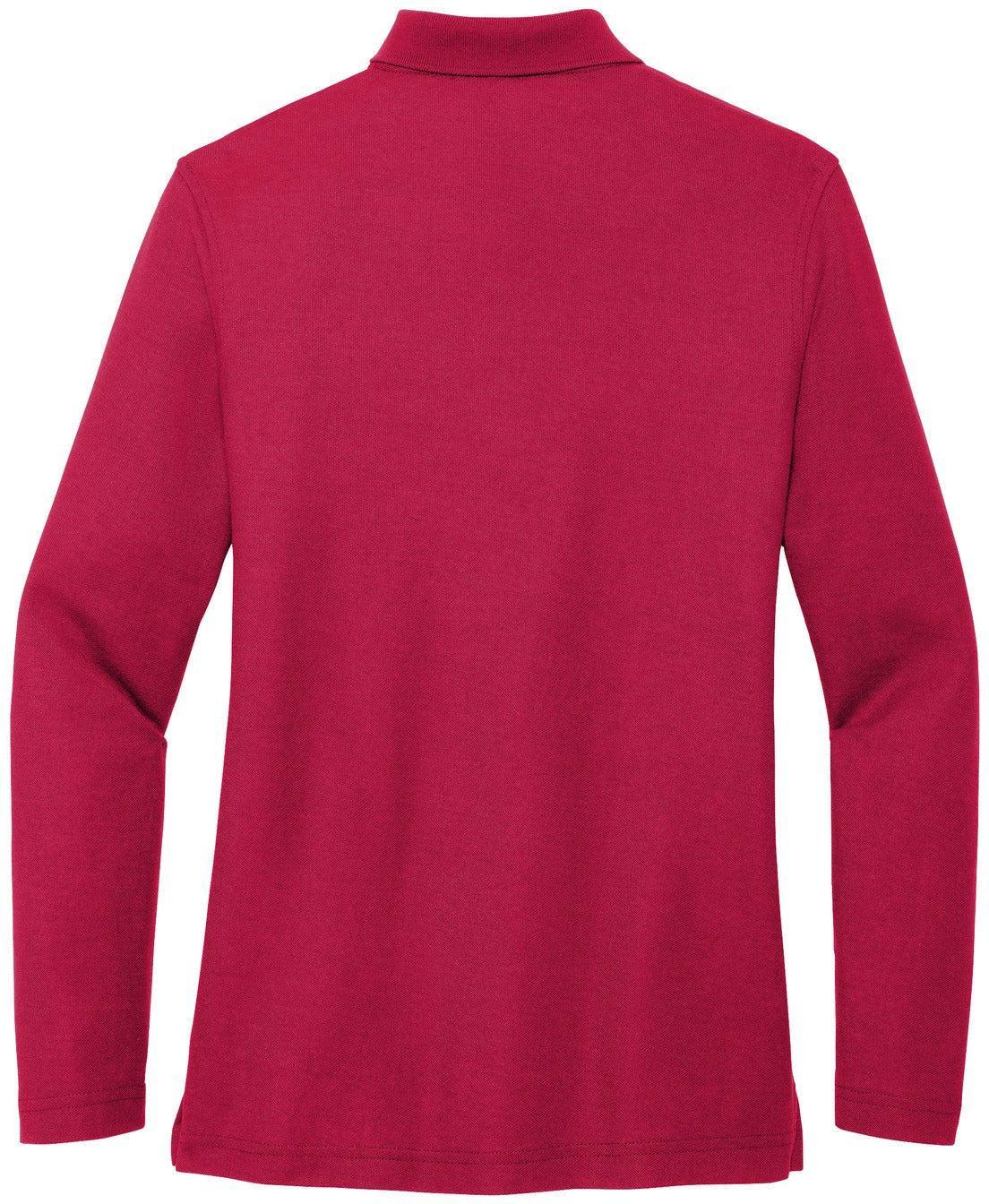 no-logo Port Authority Ladies Long Sleeve Silk Touch Polo Shirt-Regular-Port Authority-Thread Logic