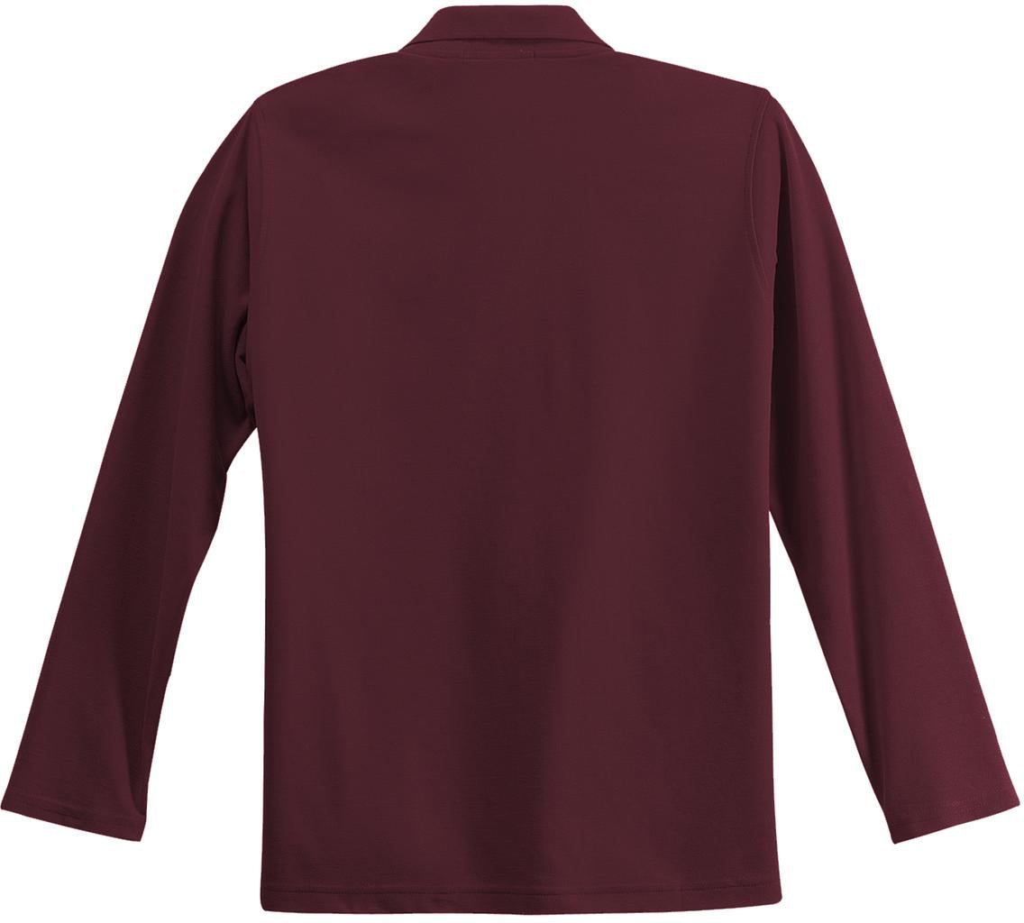 no-logo Port Authority Ladies Long Sleeve Silk Touch Polo Shirt-Regular-Port Authority-Thread Logic