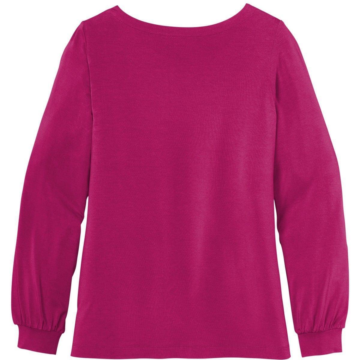 no-logo Port Authority Ladies Luxe Knit Jewel Neck Top-Regular-Port Authority-Thread Logic