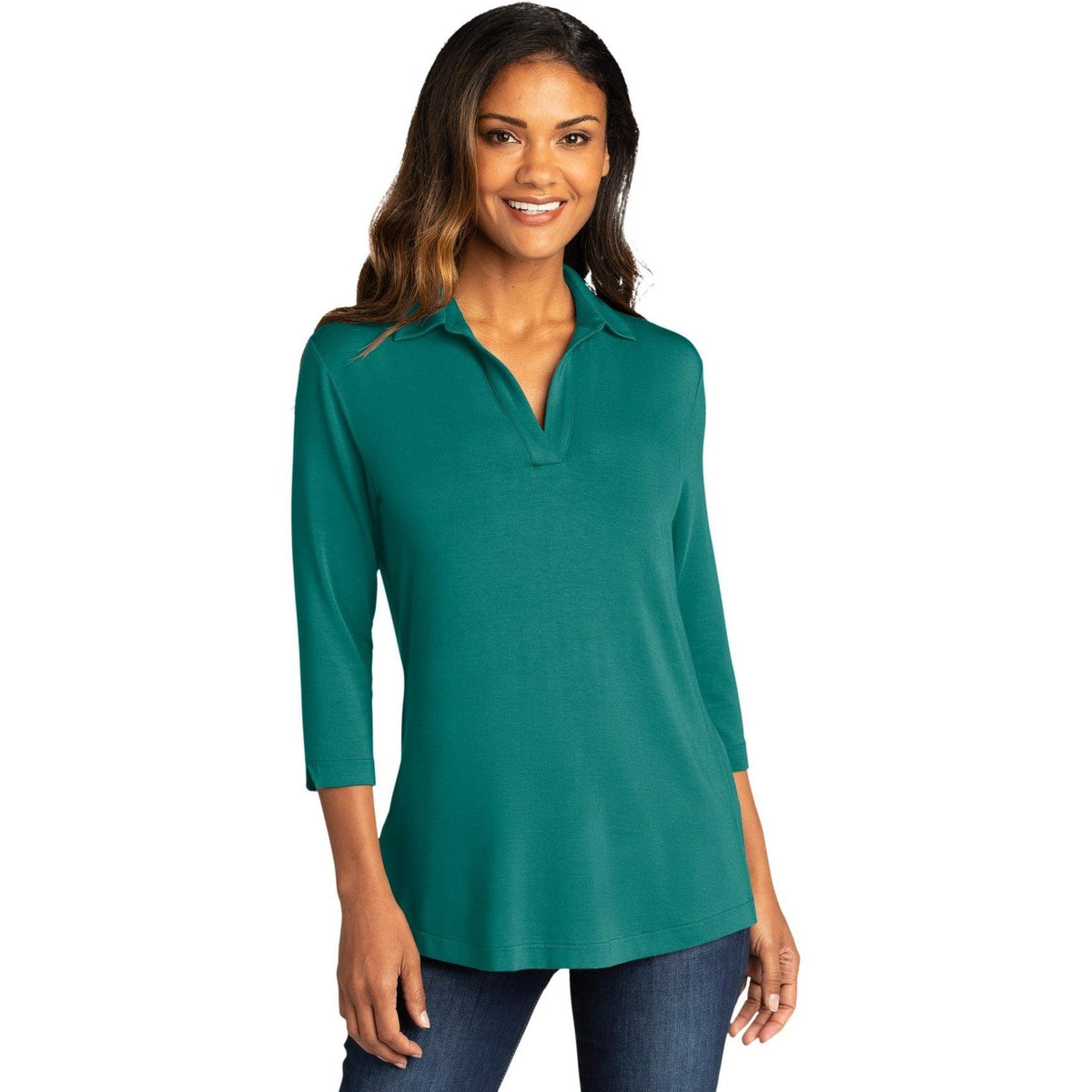 no-logo Port Authority Ladies Luxe Knit Tunic-Regular-Port Authority-Thread Logic