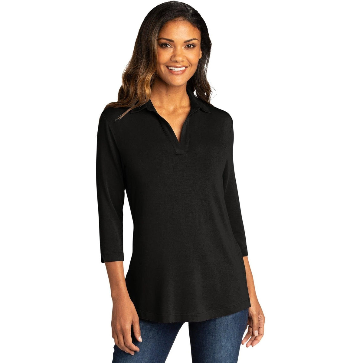 no-logo Port Authority Ladies Luxe Knit Tunic-Regular-Port Authority-Thread Logic