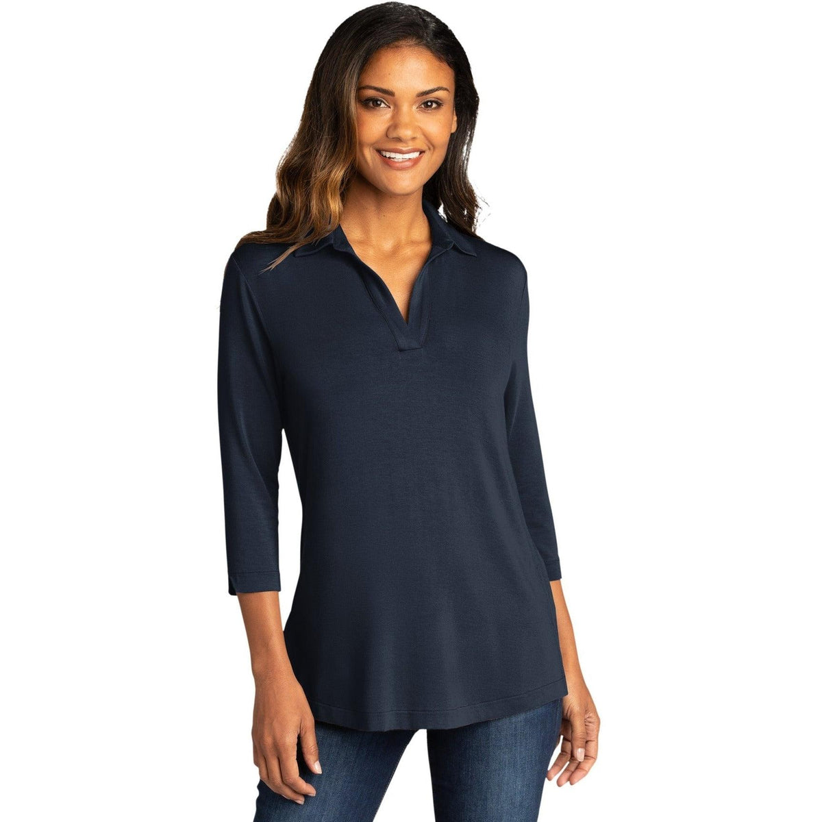 no-logo Port Authority Ladies Luxe Knit Tunic-Regular-Port Authority-Thread Logic