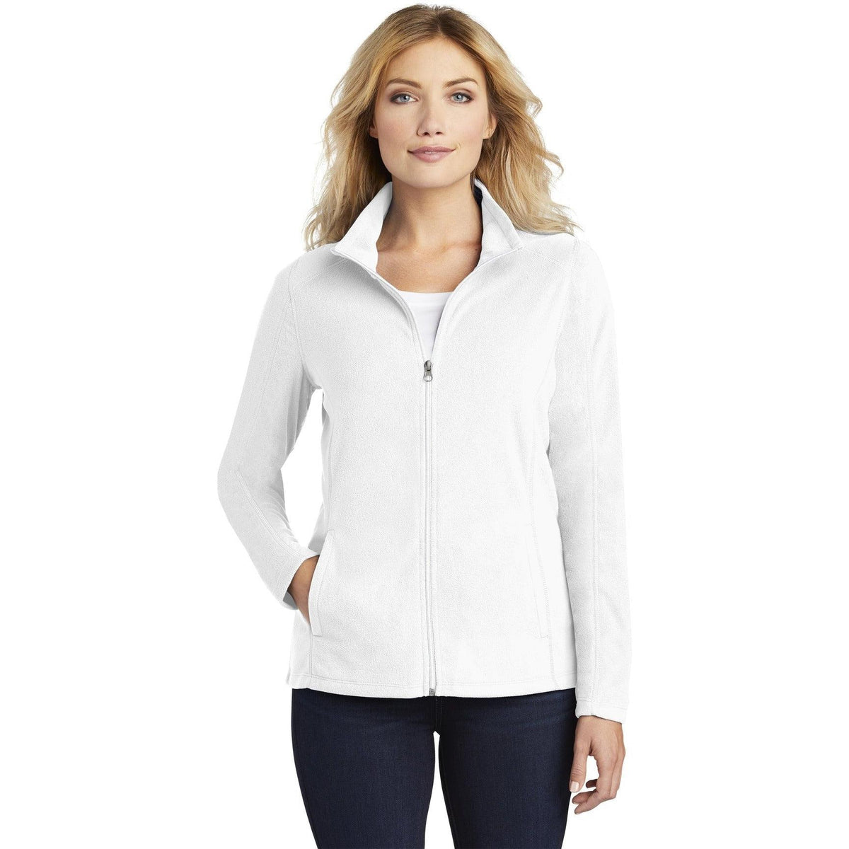 no-logo Port Authority Women's Microfleece Jacket-Regular-Port Authority-Thread Logic