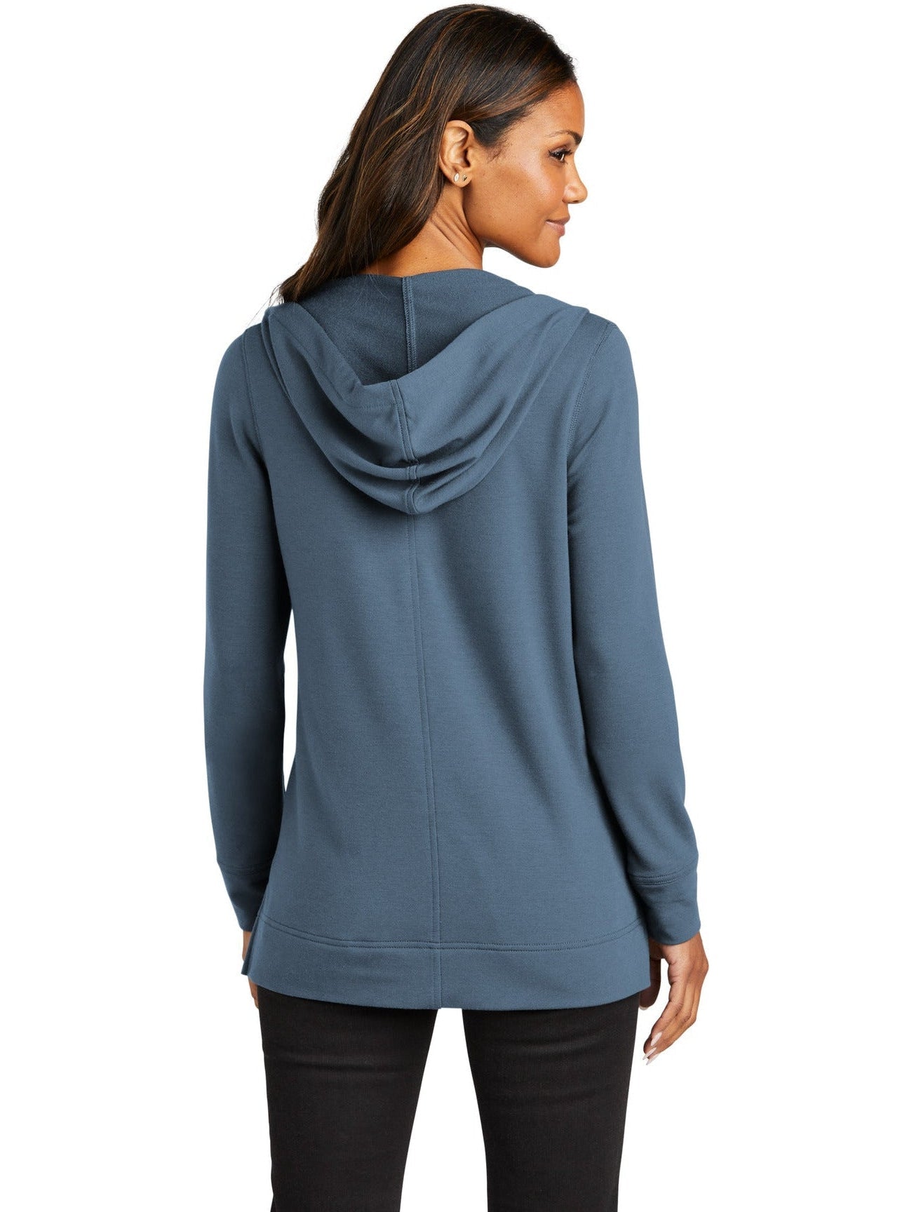 no-logo Port Authority Ladies Microterry Pullover Hoodie-Regular-Port Authority-Thread Logic