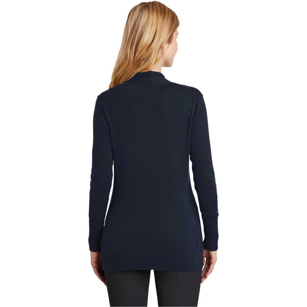 no-logo Port Authority Ladies Open Front Cardigan Sweater-Regular-Port Authority-Thread Logic