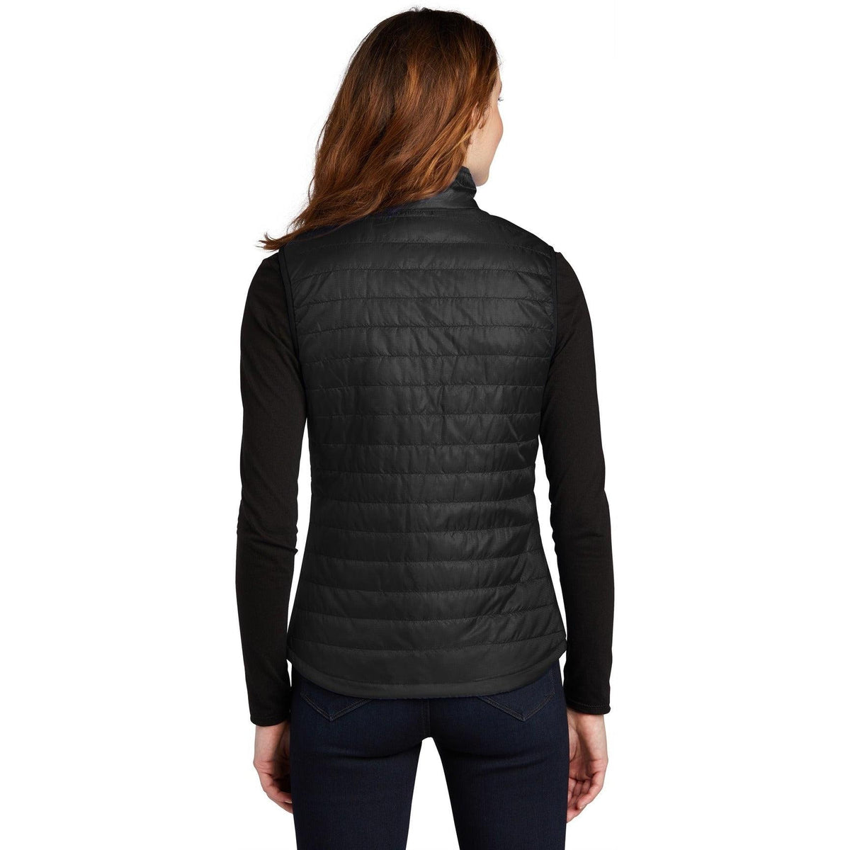 no-logo Port Authority Women's Packable Puffy Vest-Regular-Port Authority-Thread Logic