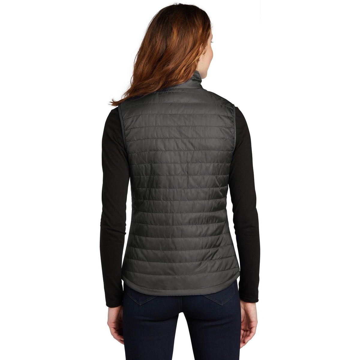no-logo Port Authority Women's Packable Puffy Vest-Regular-Port Authority-Thread Logic