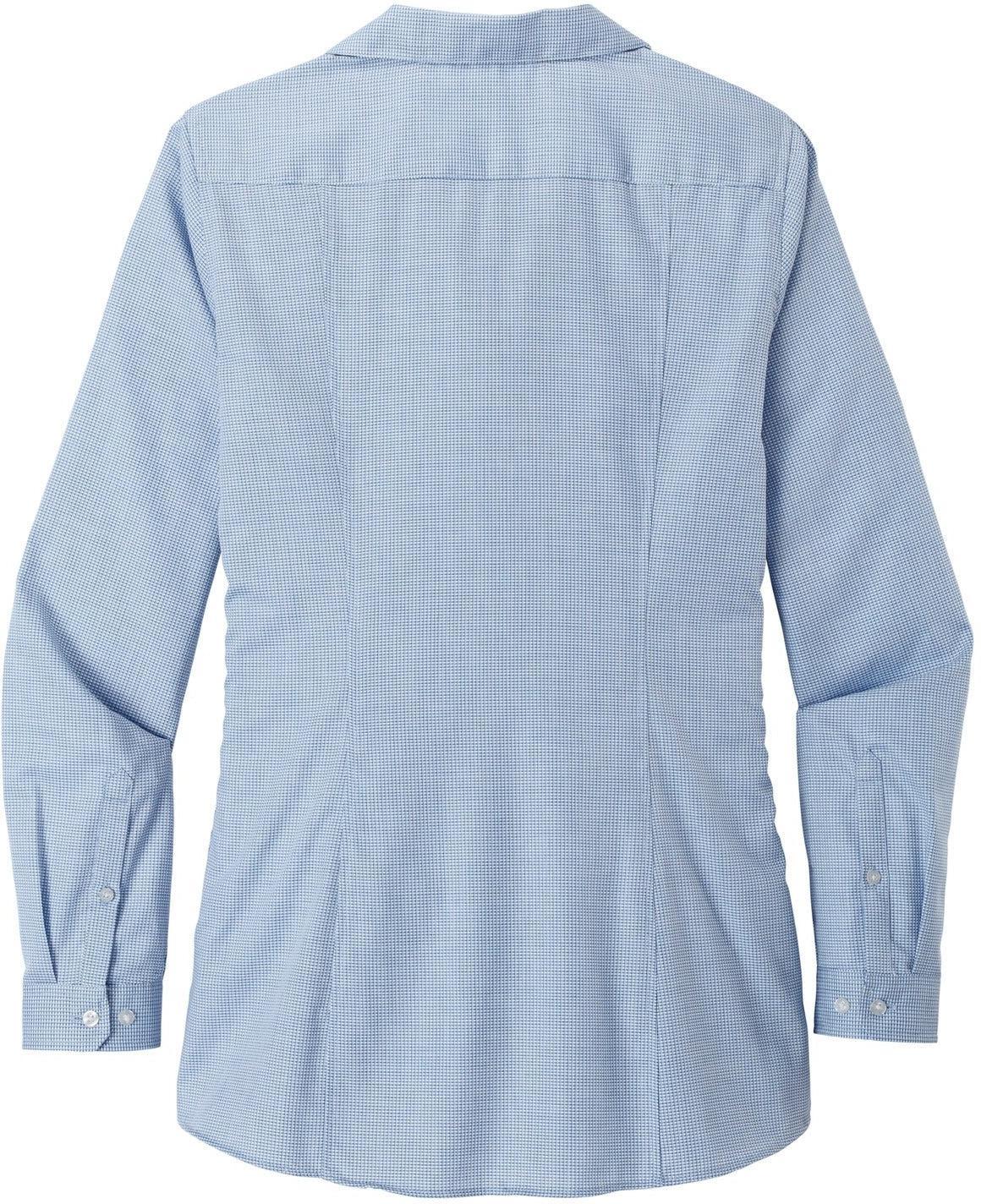 no-logo Port Authority Ladies Pincheck Easy Care Shirt-Active-Port Authority-Thread Logic