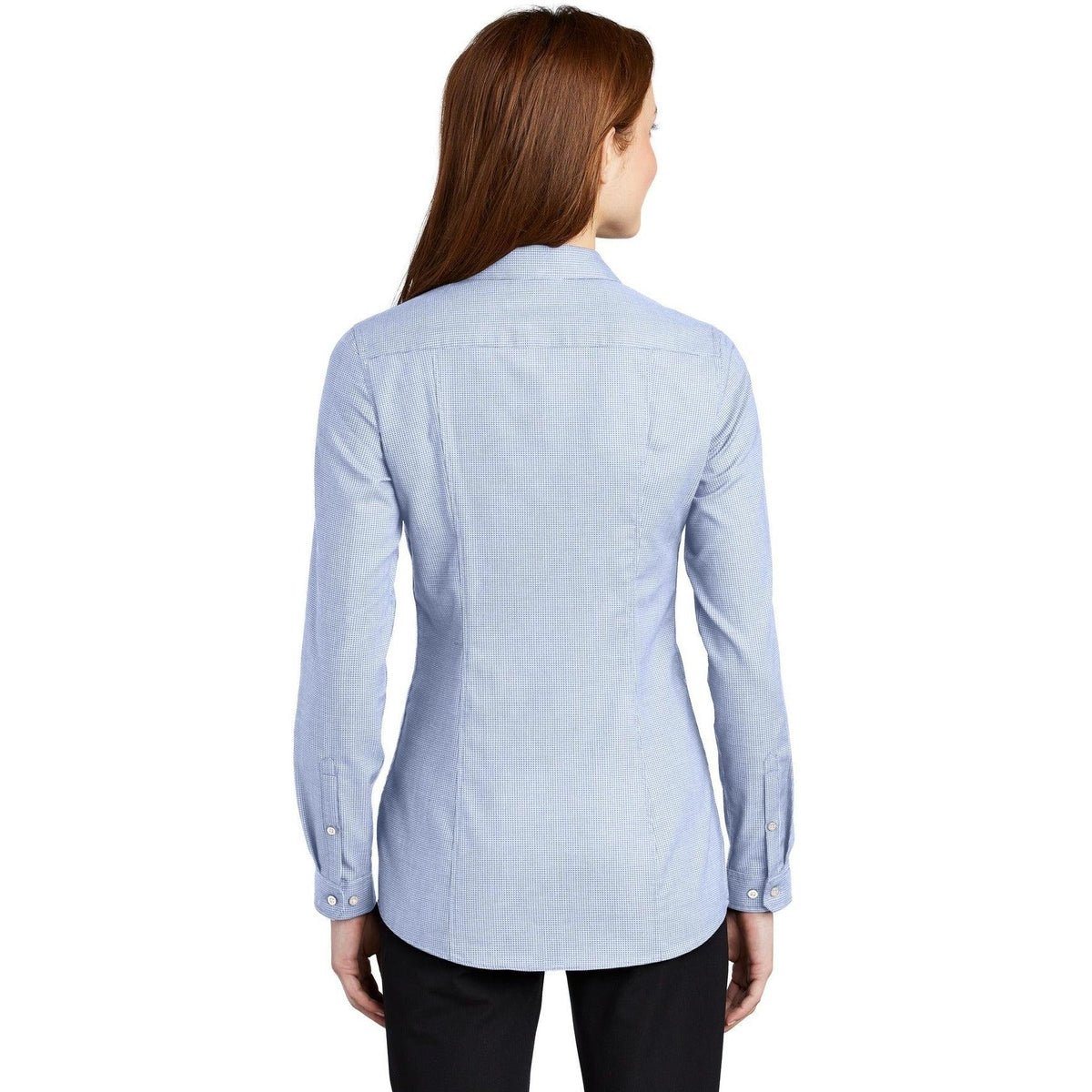 no-logo Port Authority Women's Pincheck Easy Care Shirt-Dress Shirts-Port Authority-Thread Logic