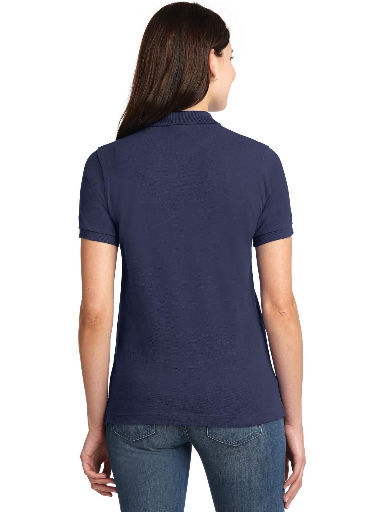 no-logo Port Authority Ladies Pique Knit Polo-Regular-Port Authority-Thread Logic