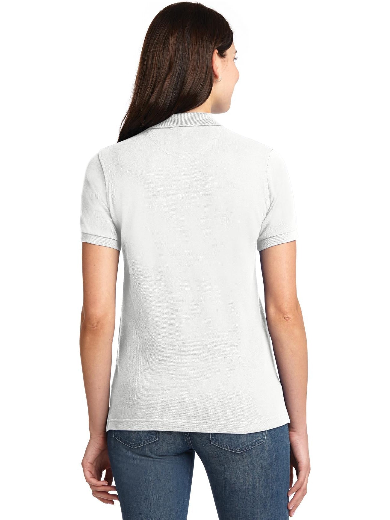 no-logo Port Authority Ladies Pique Knit Polo-Regular-Port Authority-Thread Logic