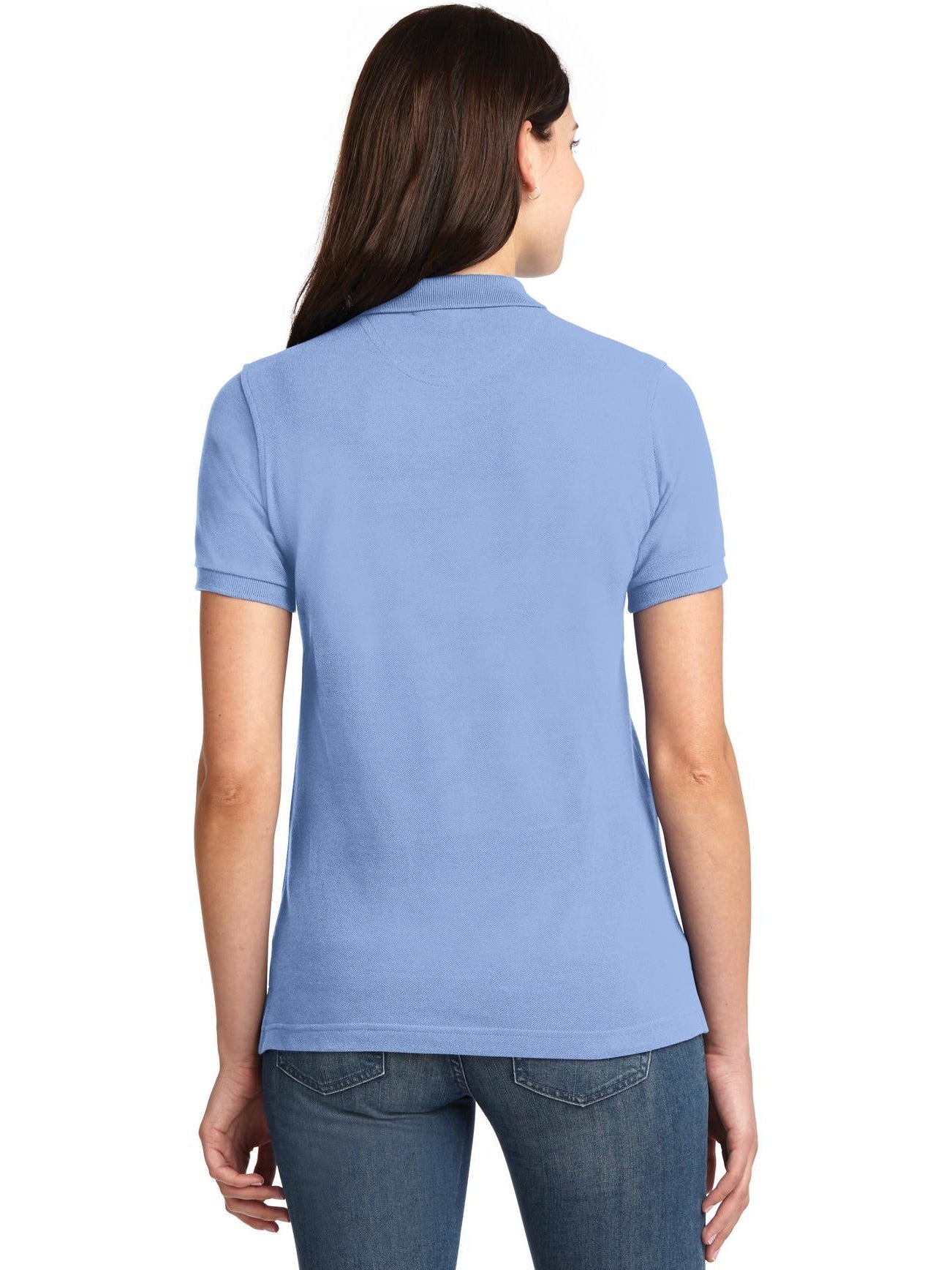 no-logo Port Authority Ladies Pique Knit Polo-Regular-Port Authority-Thread Logic