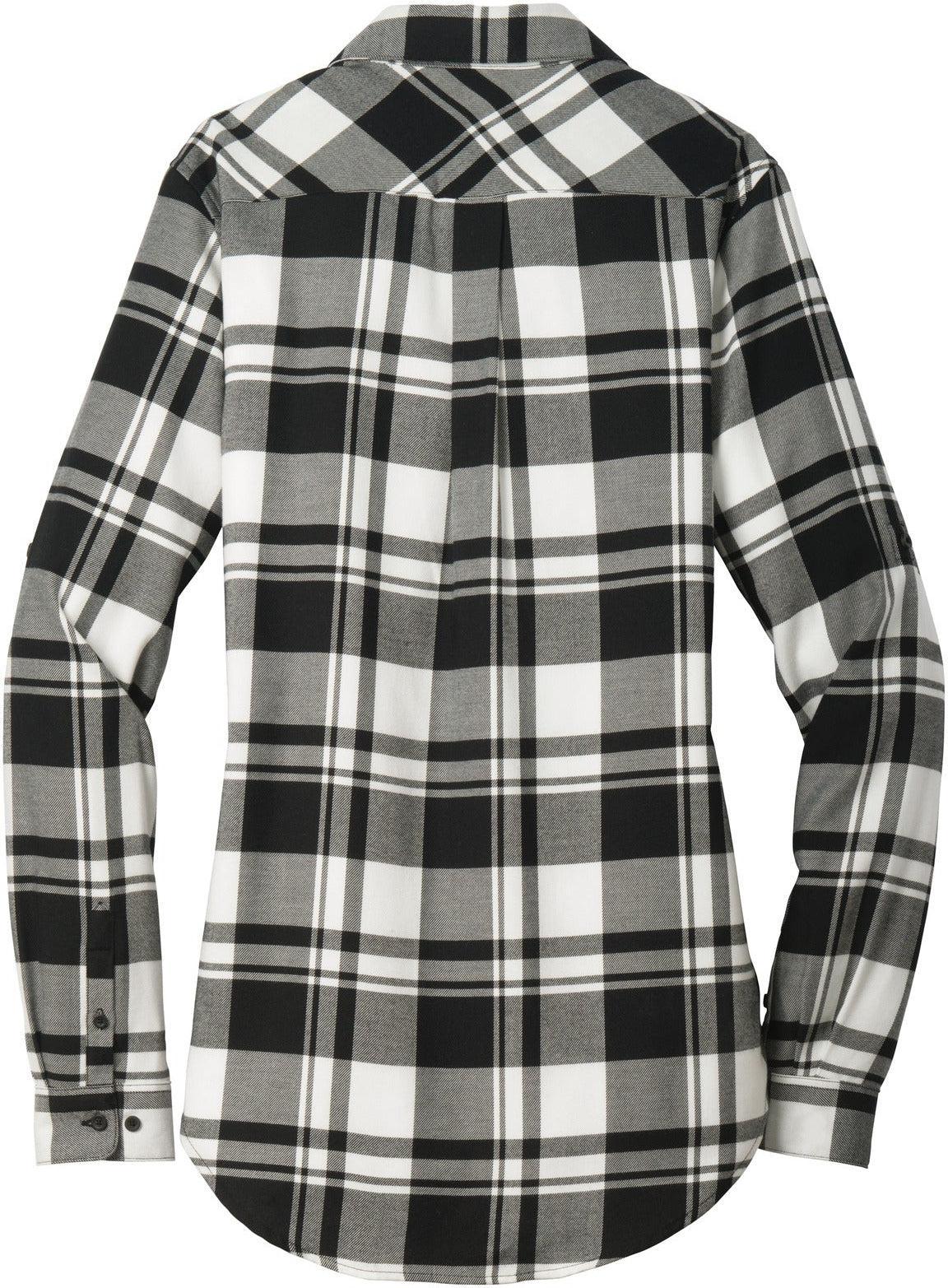 no-logo Port Authority Ladies Plaid Flannel Tunic-Regular-Port Authority-Thread Logic