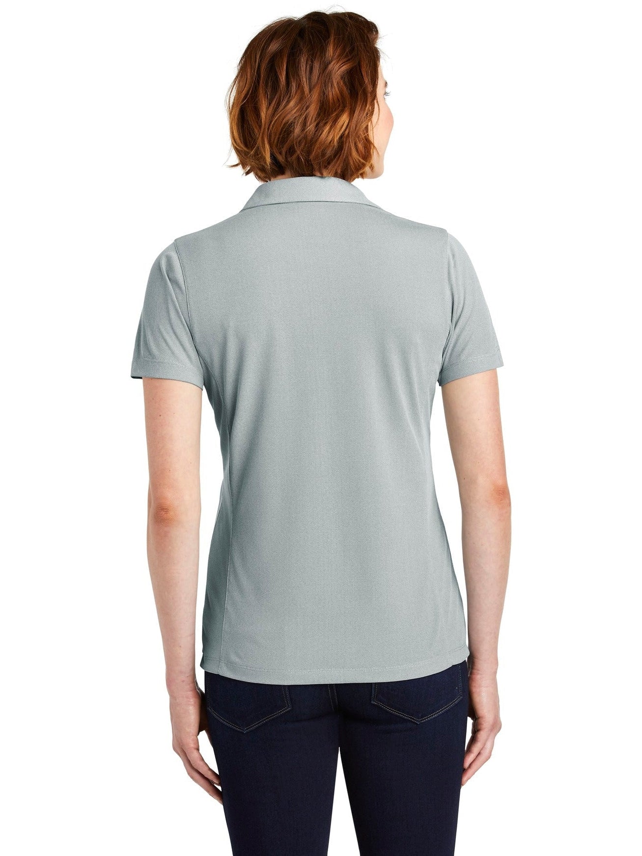 no-logo Port Authority Ladies Poly Oxford Pique Polo-Active-Port Authority-Thread Logic