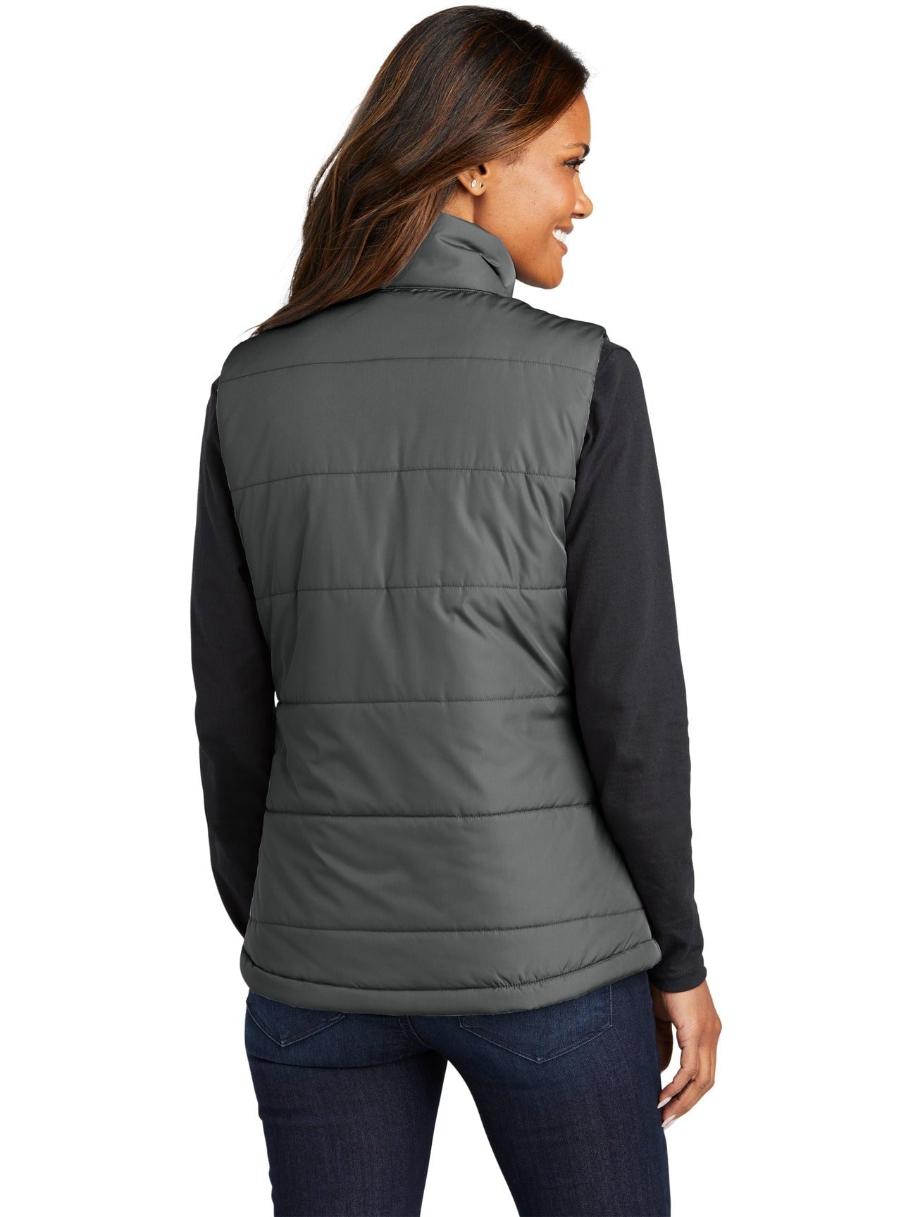 no-logo Port Authority Ladies Puffer Vest-Regular-Port Authority-Thread Logic