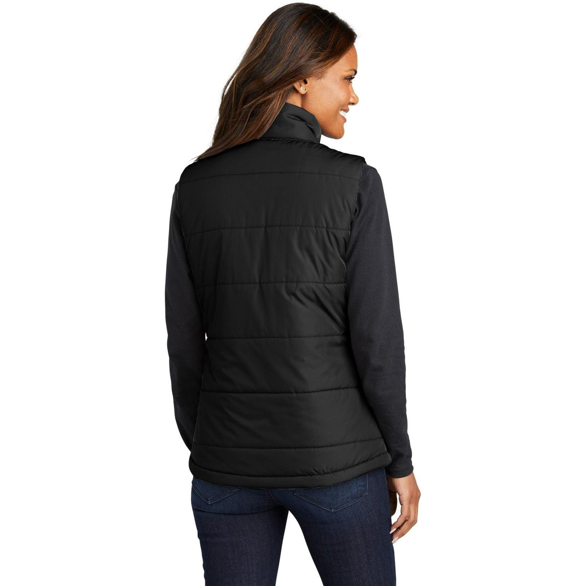 no-logo Port Authority Ladies Puffer Vest-Regular-Port Authority-Thread Logic