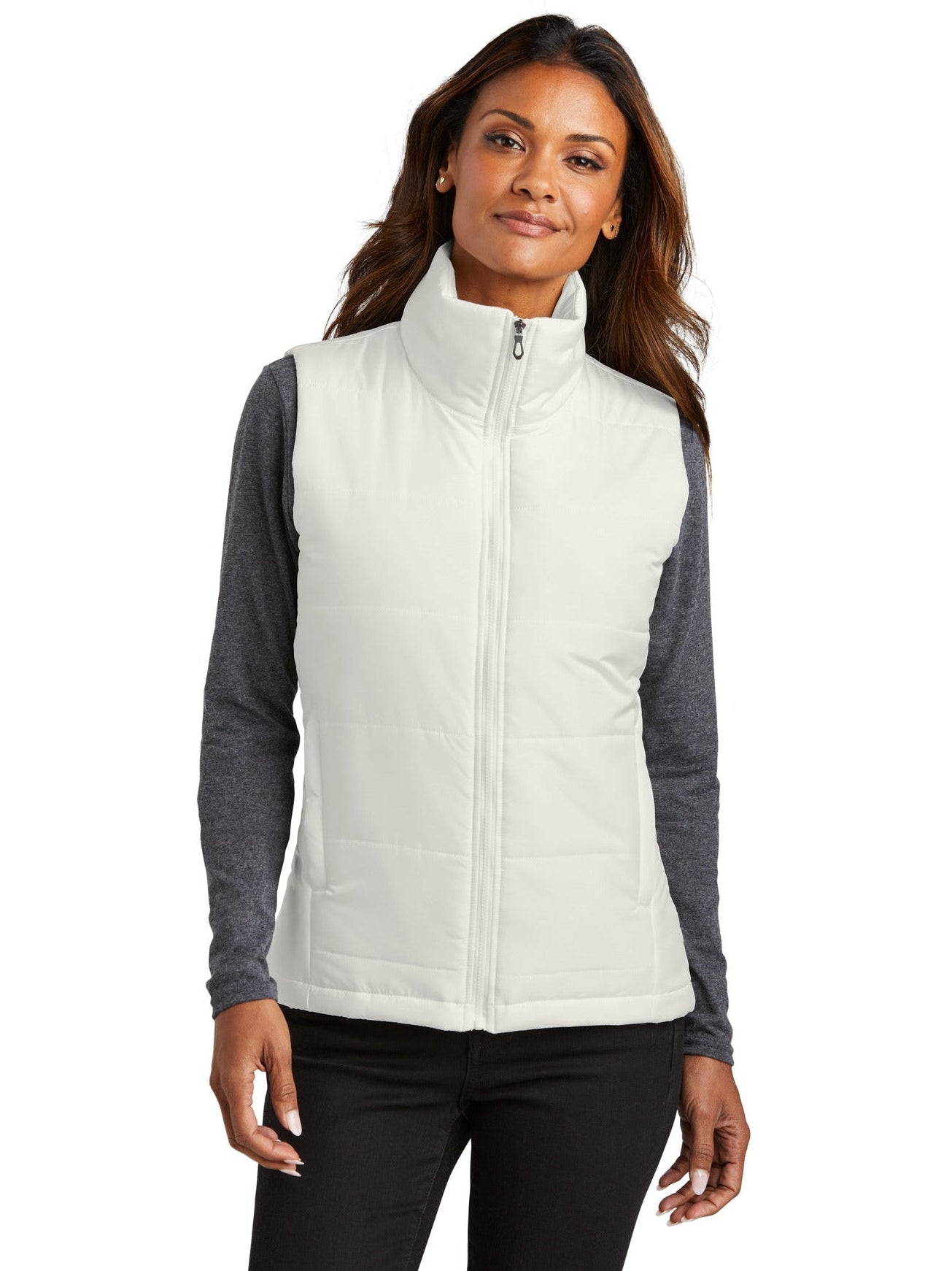 no-logo Port Authority Ladies Puffer Vest-Regular-Port Authority-Thread Logic