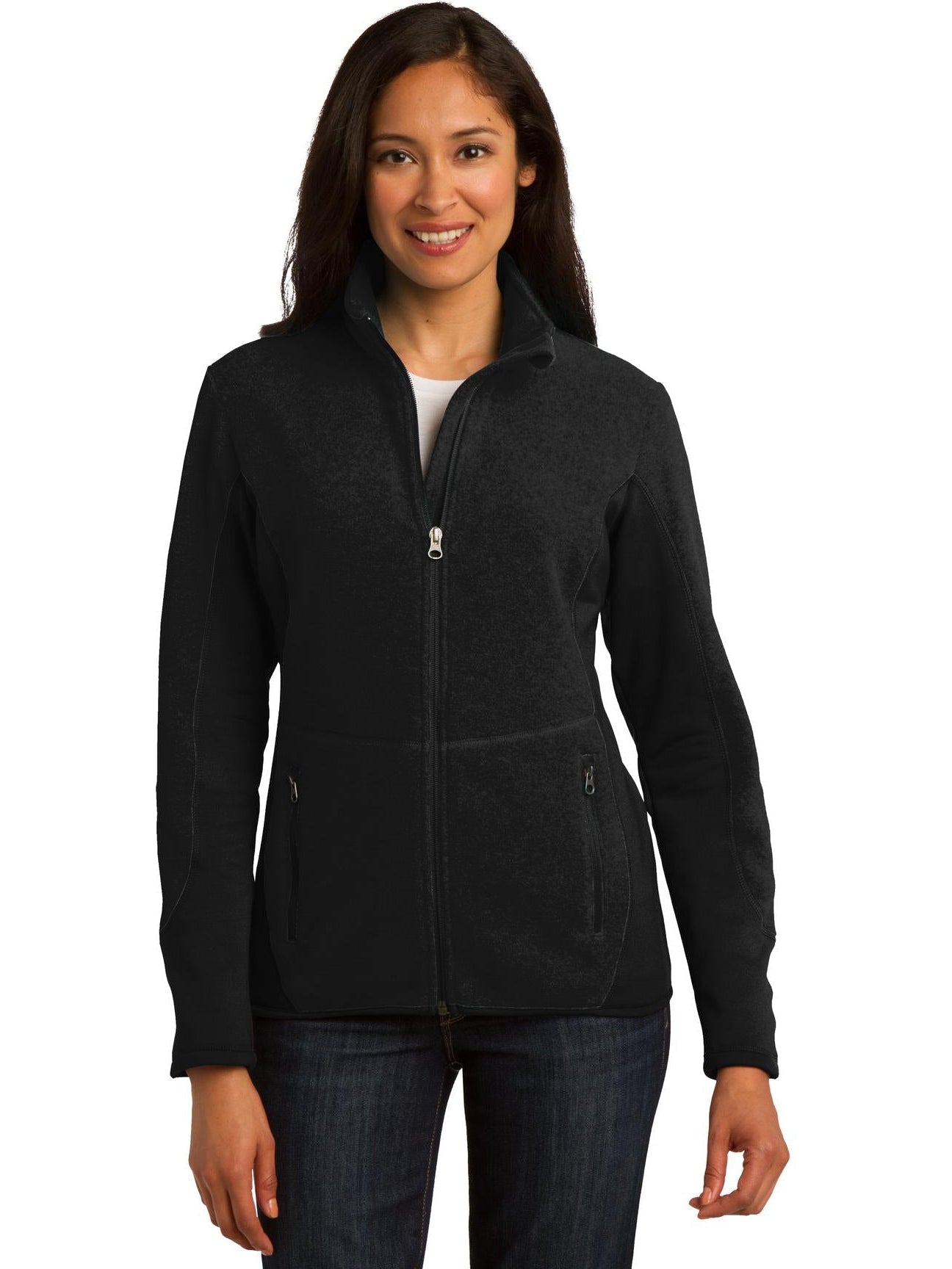 no-logo Port Authority Ladies R-Tek Pro Fleece Jacket-Regular-Port Authority-Thread Logic