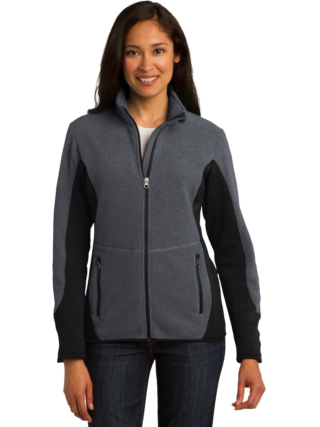 no-logo Port Authority Ladies R-Tek Pro Fleece Jacket-Regular-Port Authority-Thread Logic