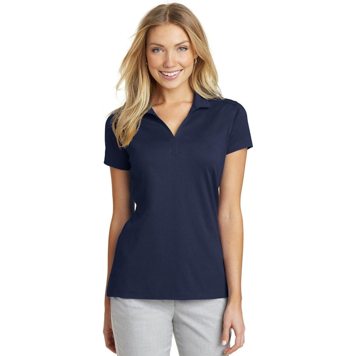 no-logo Port Authority Women's Rapid Dry Mesh Polo-Regular-Port Authority-Thread Logic