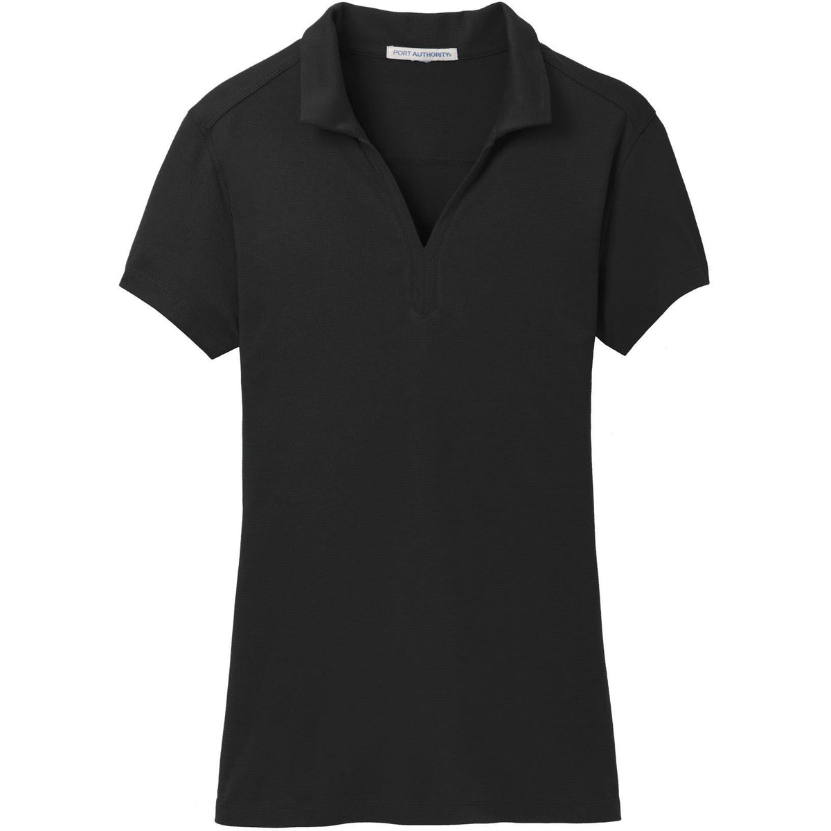 no-logo Port Authority Women's Rapid Dry Mesh Polo-Regular-Port Authority-Black-S-Thread Logic