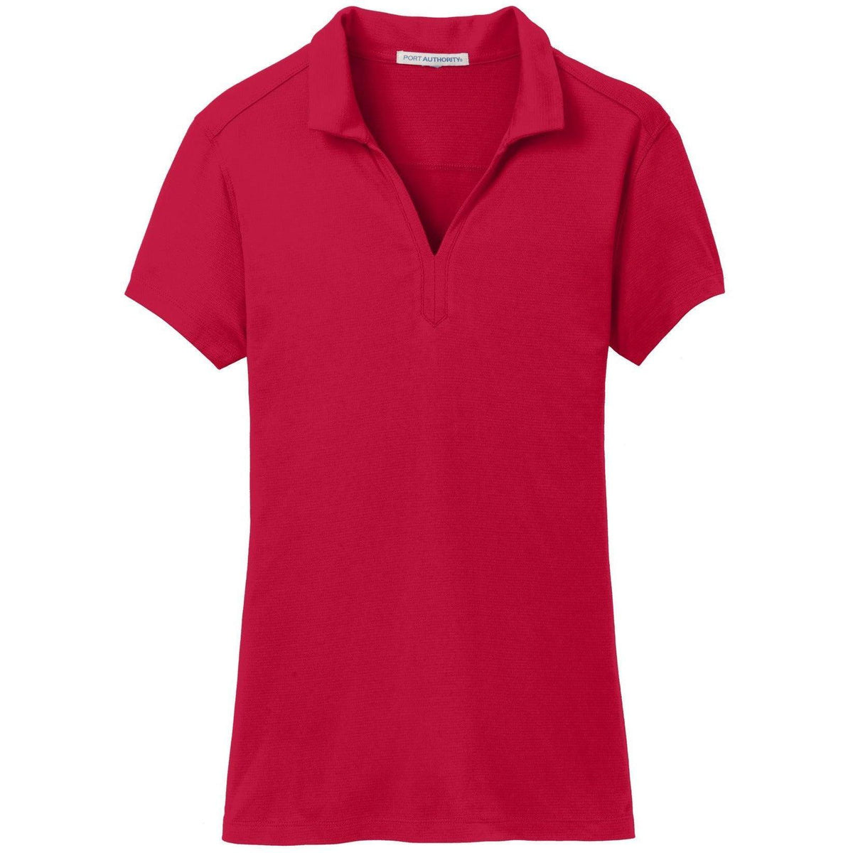 no-logo Port Authority Women's Rapid Dry Mesh Polo-Regular-Port Authority-Engine Red-S-Thread Logic