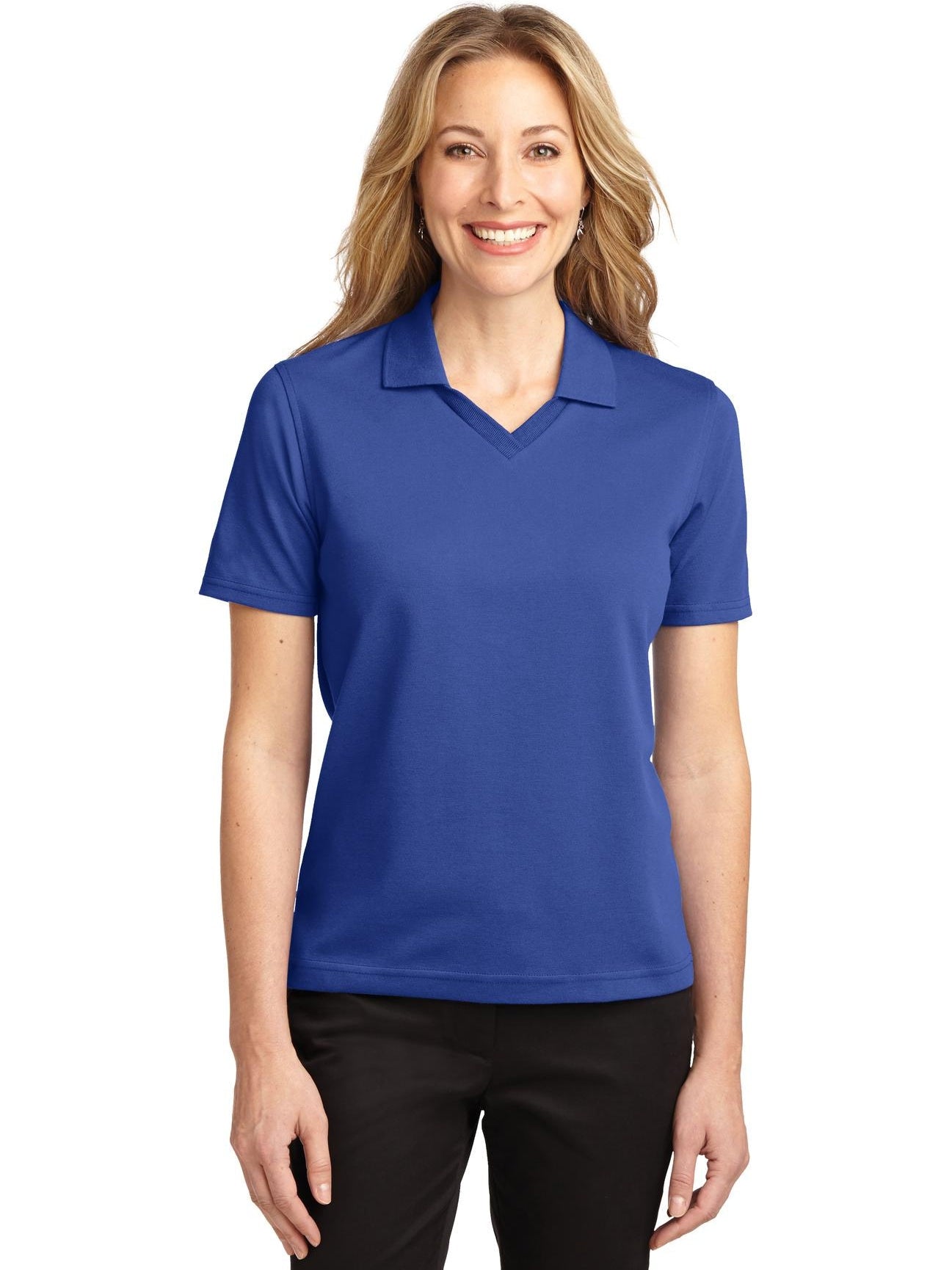 no-logo Port Authority Ladies Rapid Dry Polo Shirt-Regular-Port Authority-Thread Logic